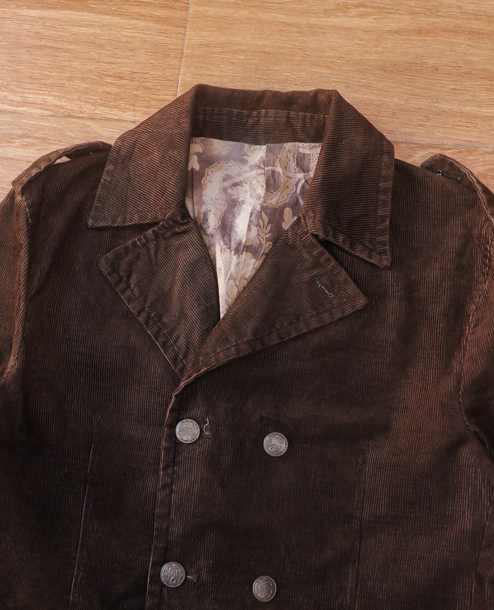 07.01.24 - VTG CORDUROY DOUBLE BREASTED BLAZER JACKET - BUONA GIORNATA
