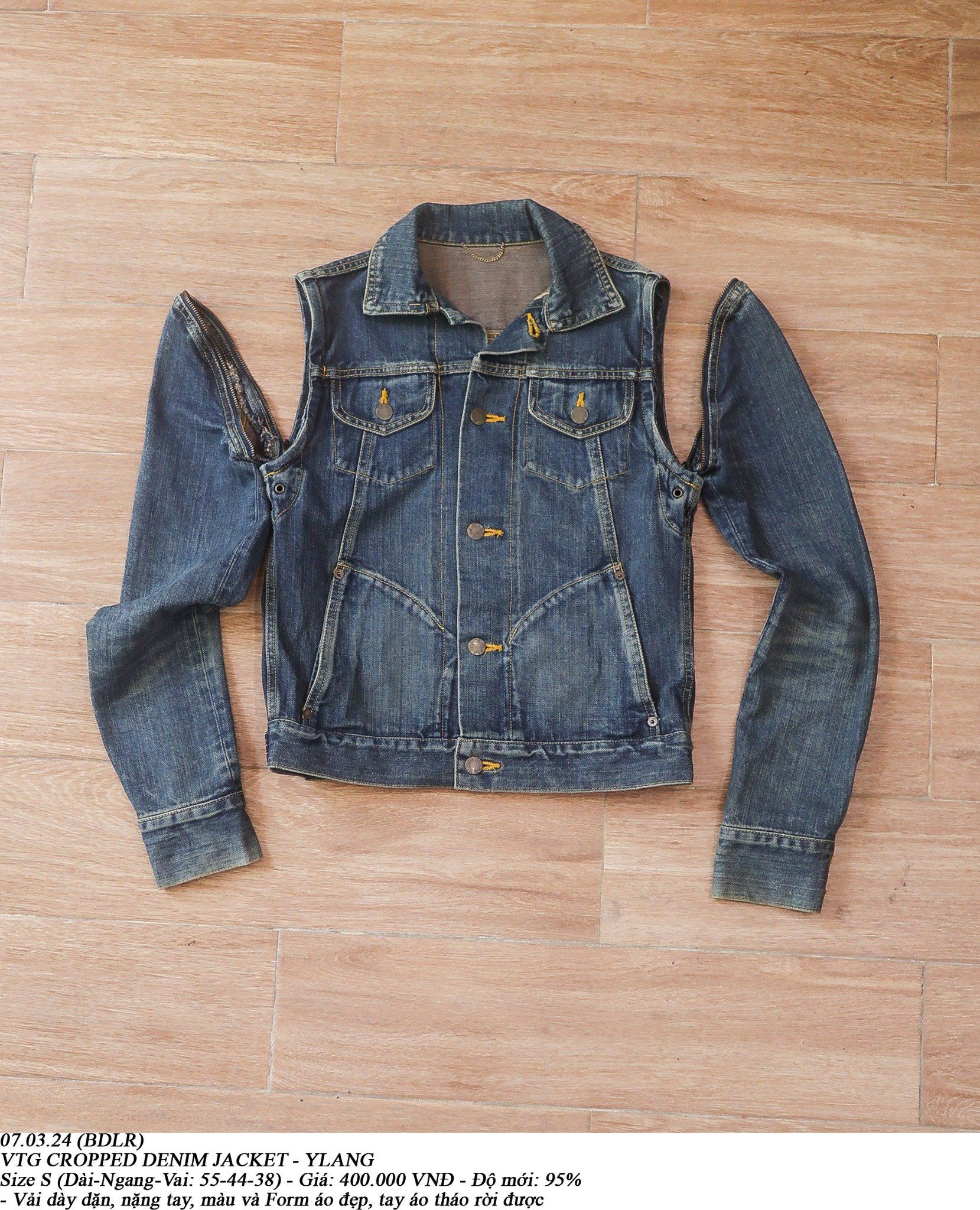 07.03.24 - VTG CROPPED DENIM JACKET - YLANG