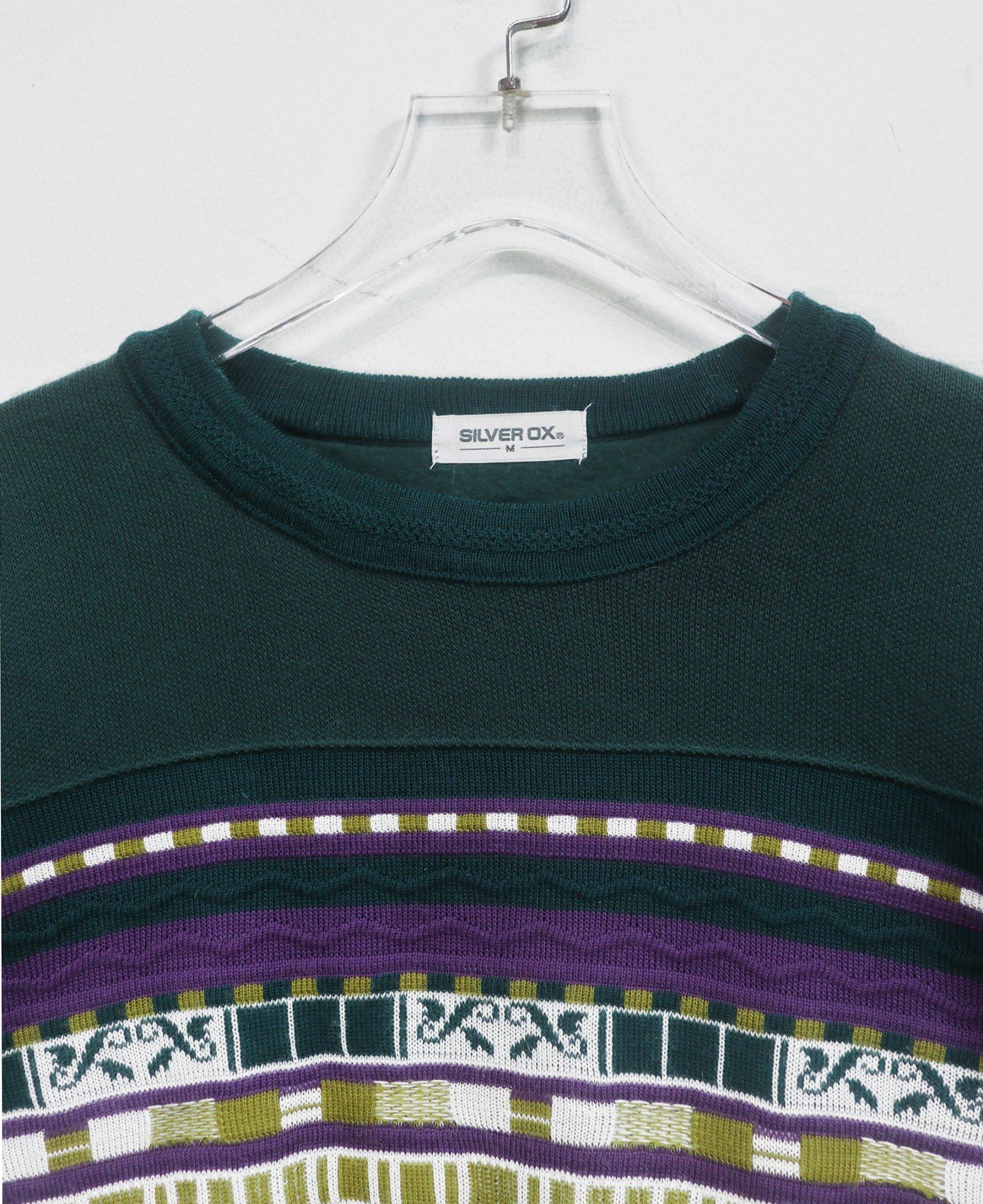 12.17.23 - VTG KNIT SWEATSHIRT - SILVER OX
