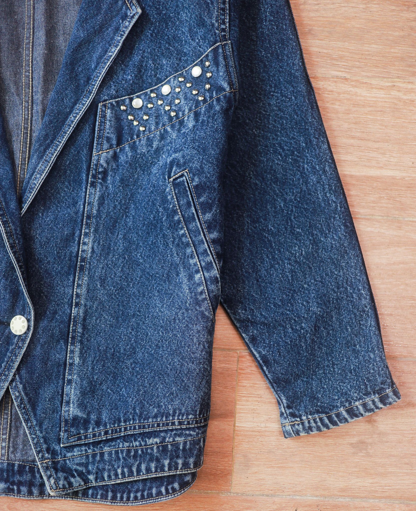 07.06.24 - VTG BLAZER DENIM JACKET - CETRA 90s