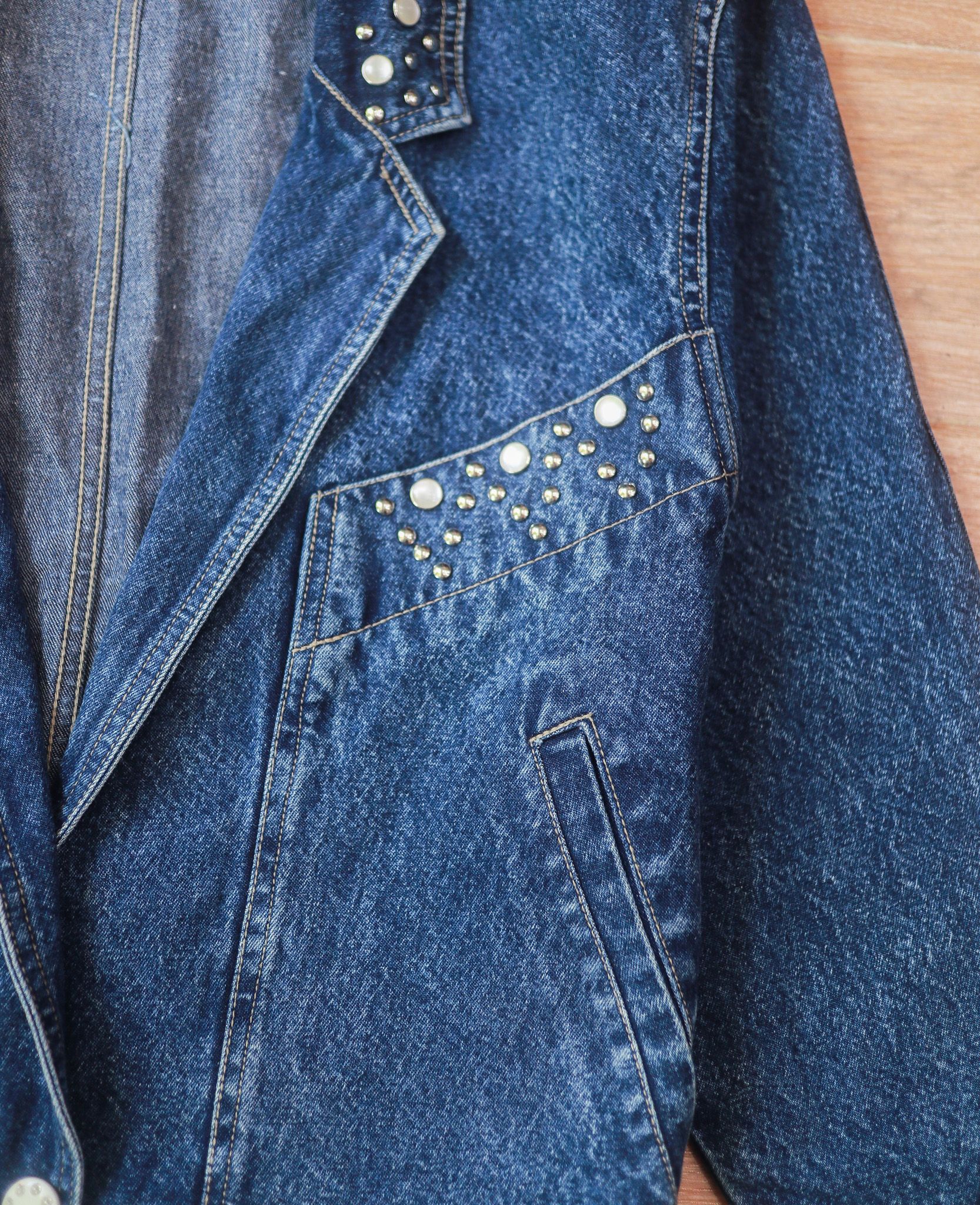 07.06.24 - VTG BLAZER DENIM JACKET - CETRA 90s