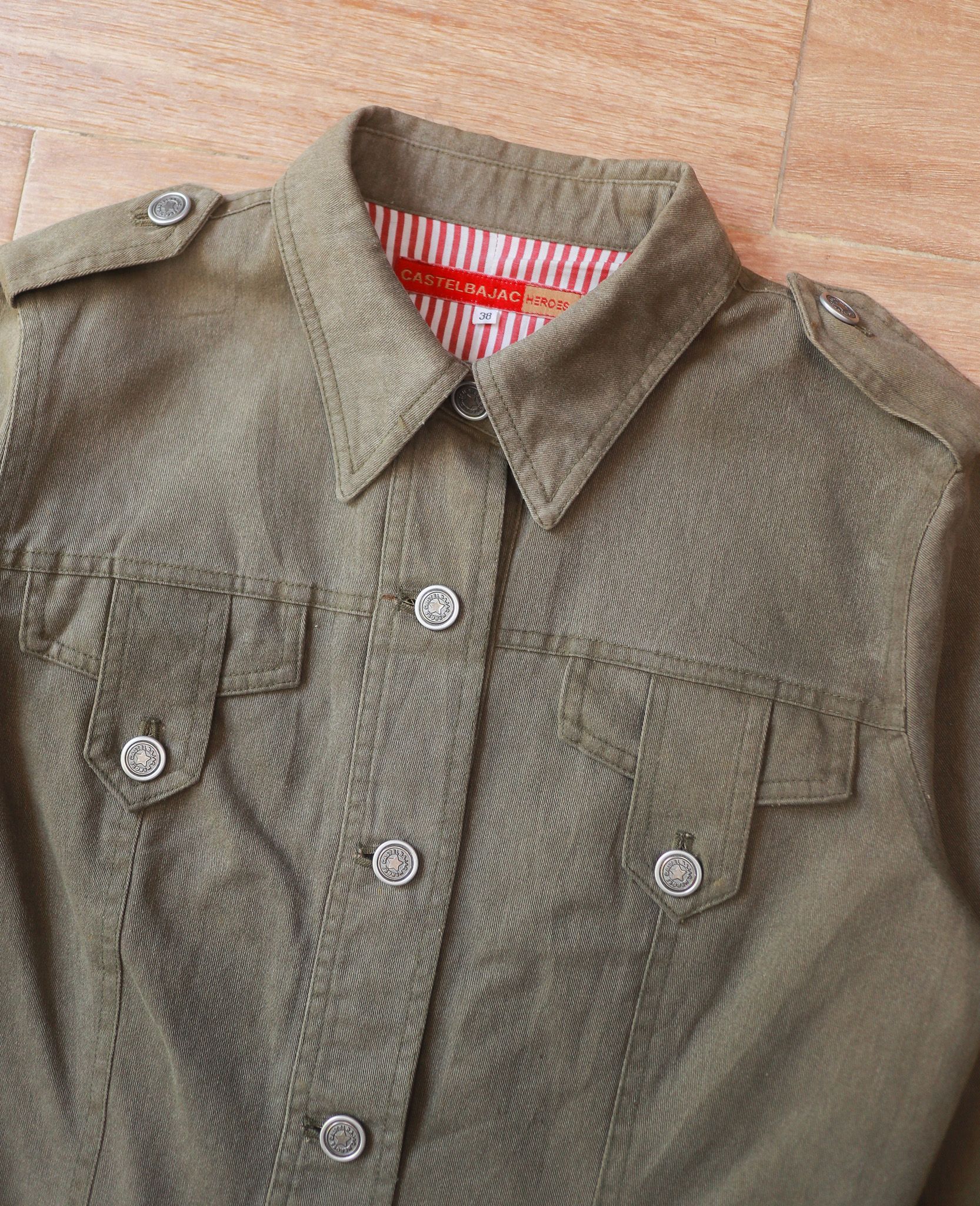 07.06.24 - VTG CROPPED DENIM JACKET - CASTELBAJAC HEROES
