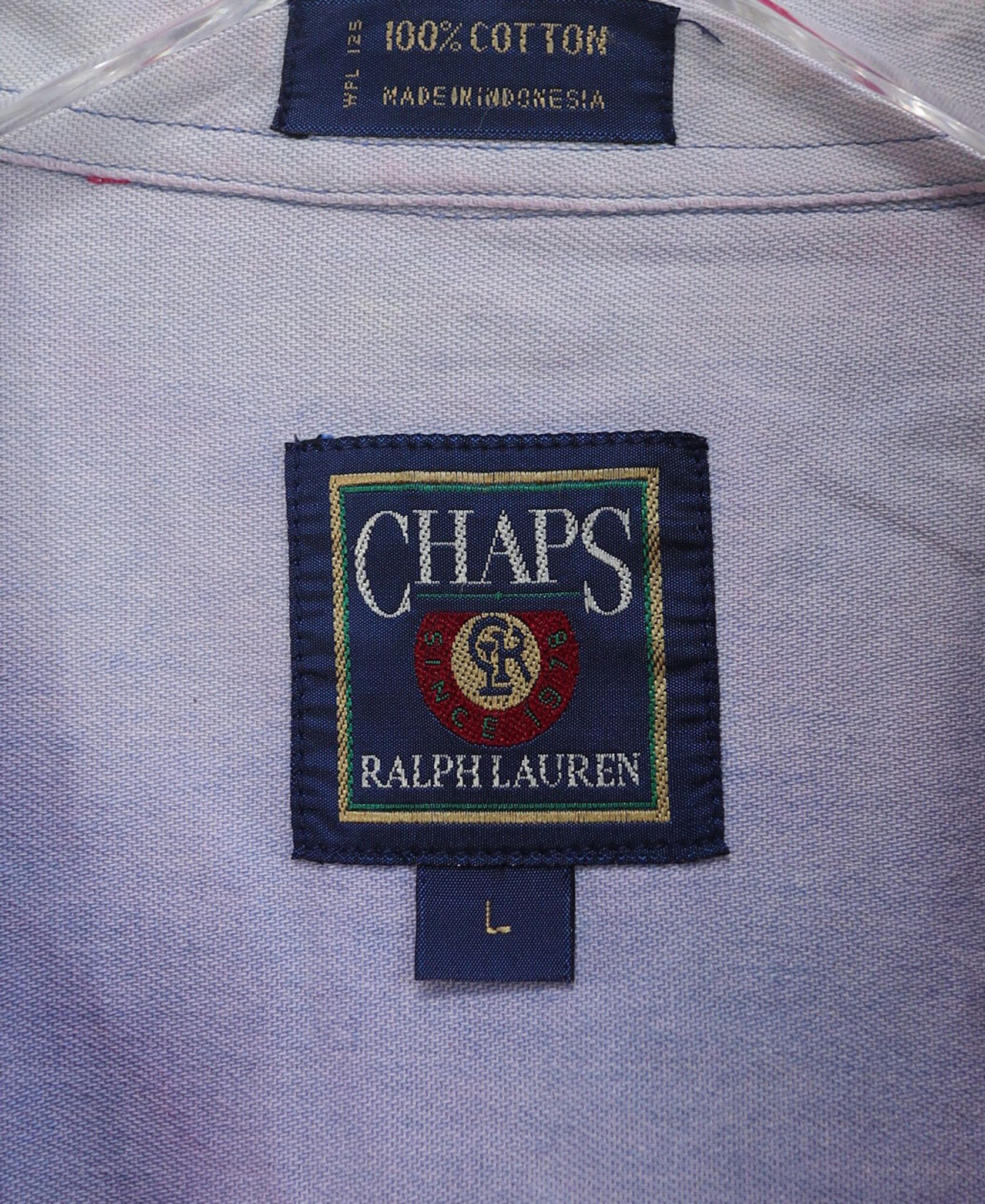 10.30.23 - VTG OVERSIZED BUTTON UP TWILL SHIRT - CHAPS RALPH LAUREN