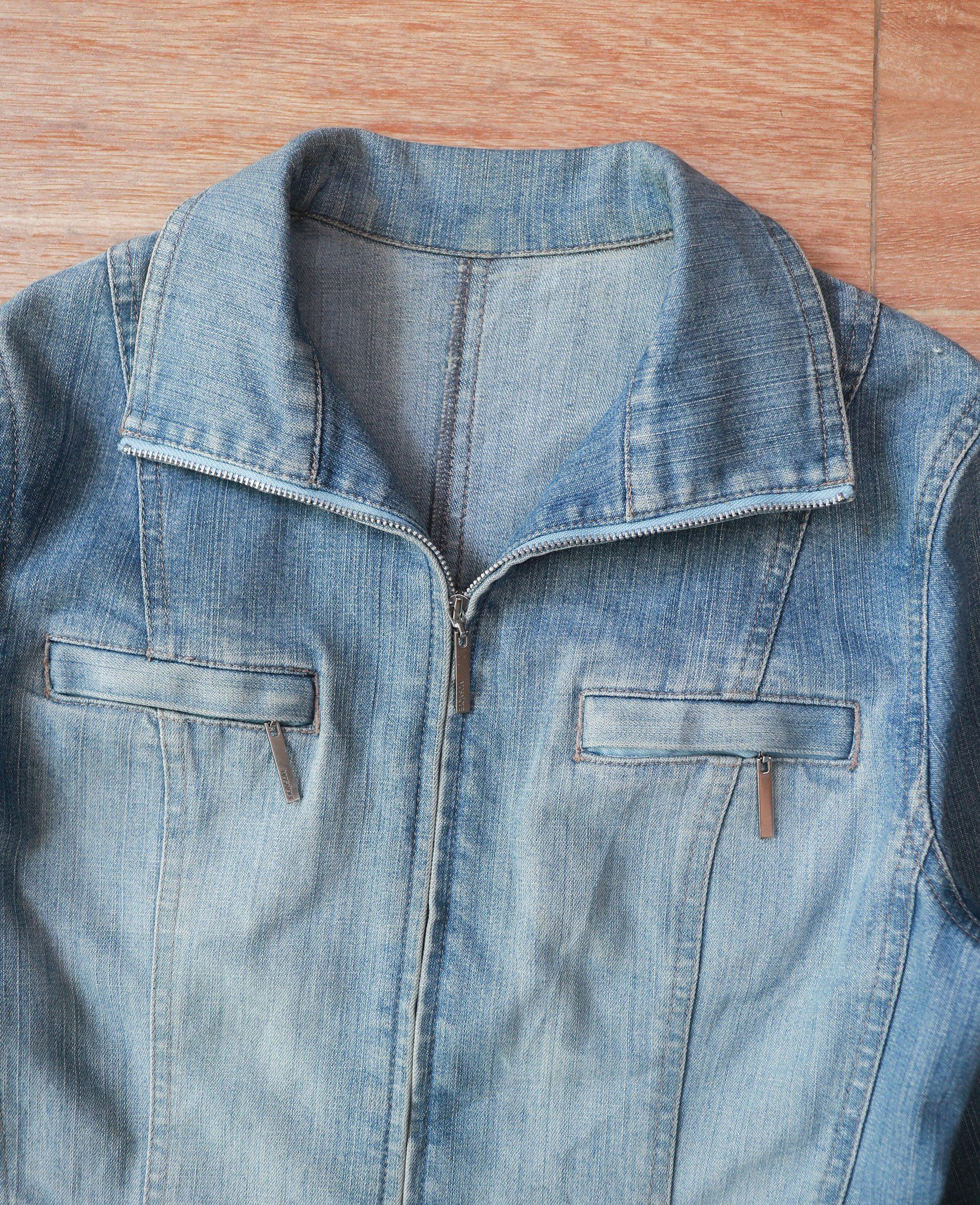 07.06.24 - VTG CROPPED DENIM JACKET - MOSAIQUE