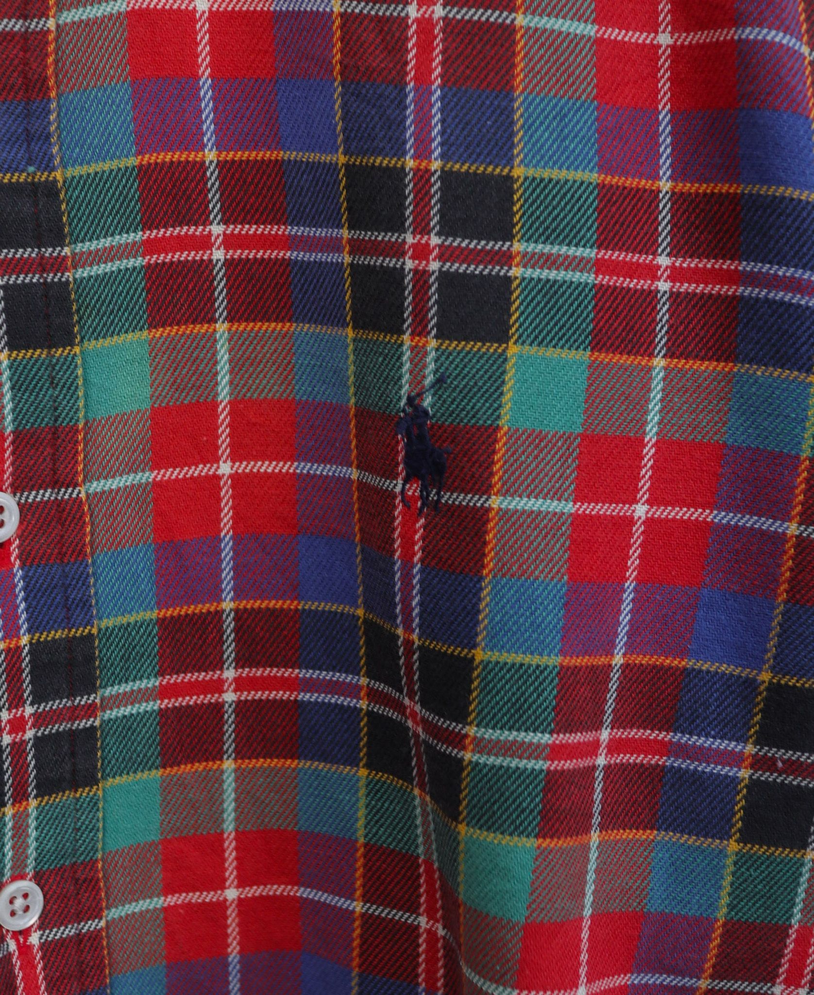 10.30.23 - VTG OVERSIZED BUTTON UP FLANNEL SHIRT - RALPH LAUREN