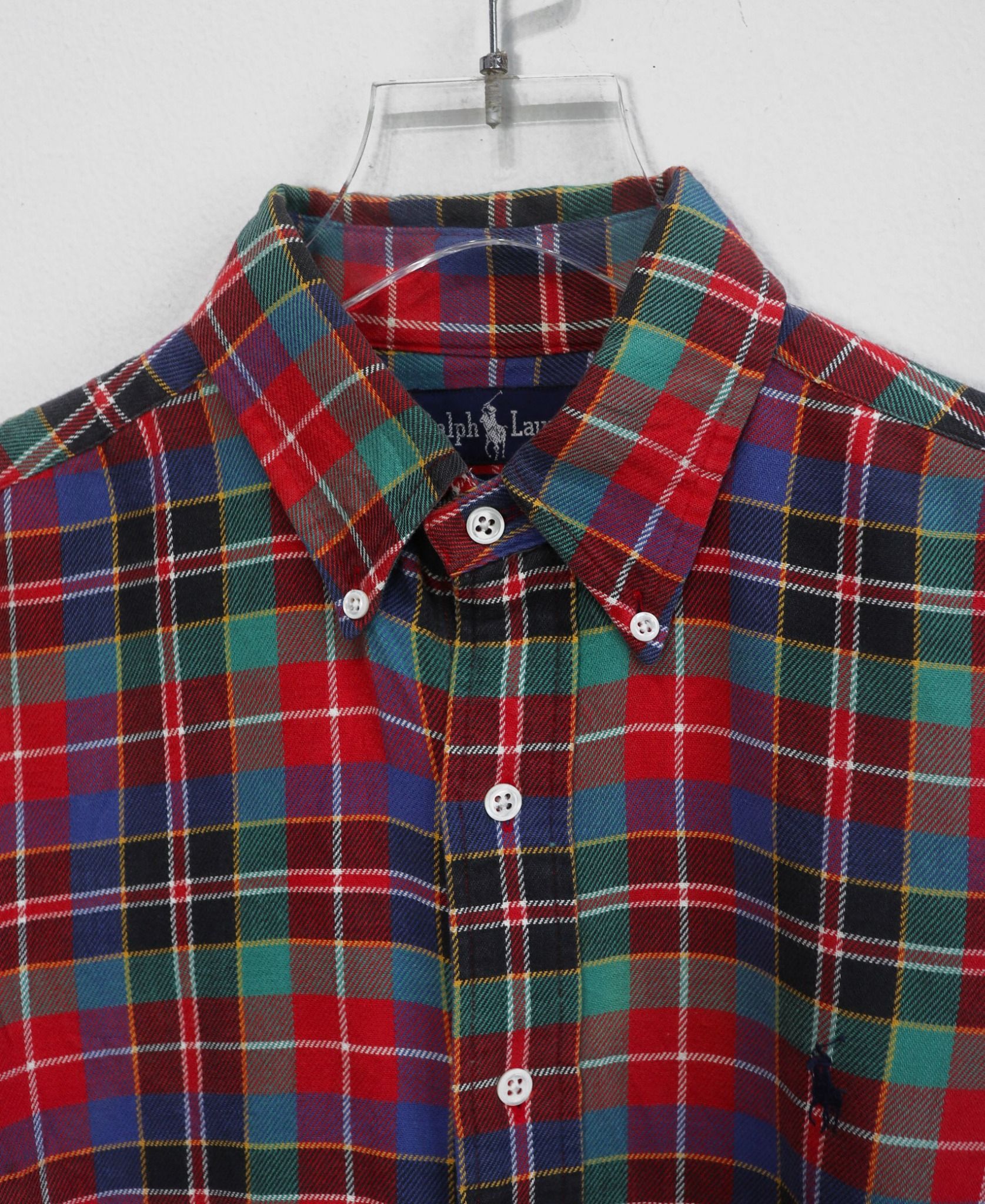 10.30.23 - VTG OVERSIZED BUTTON UP FLANNEL SHIRT - RALPH LAUREN