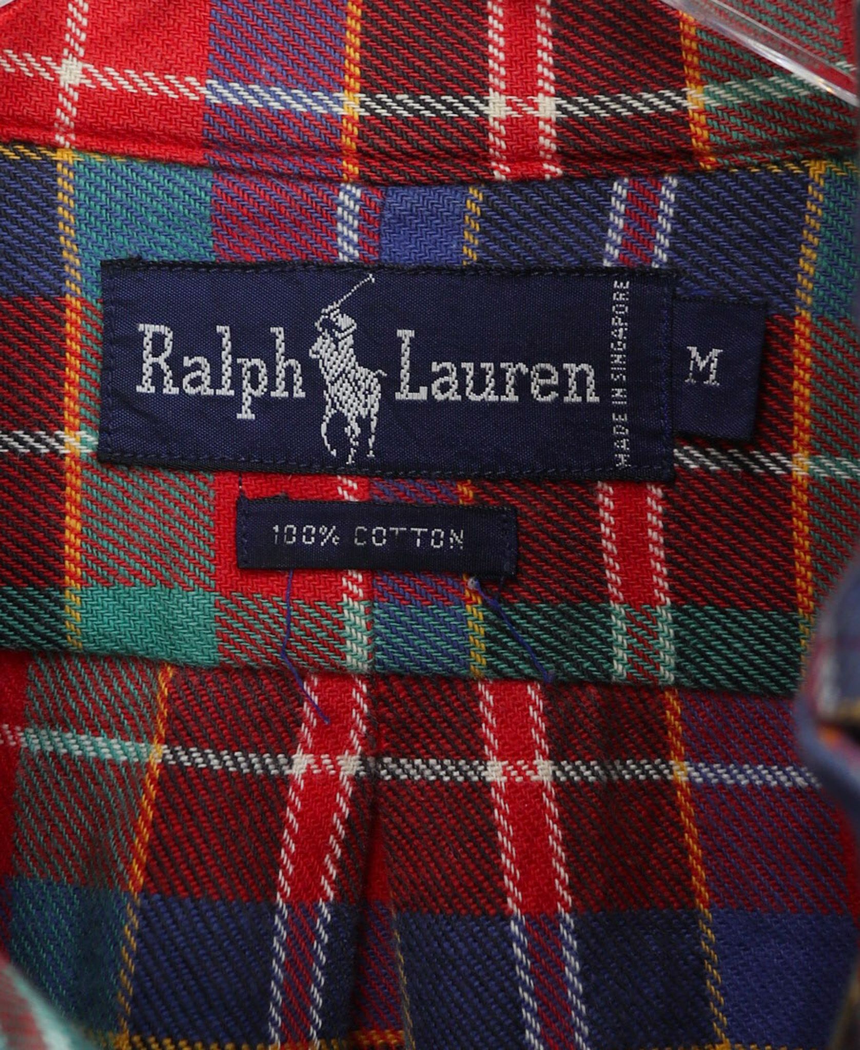 10.30.23 - VTG OVERSIZED BUTTON UP FLANNEL SHIRT - RALPH LAUREN