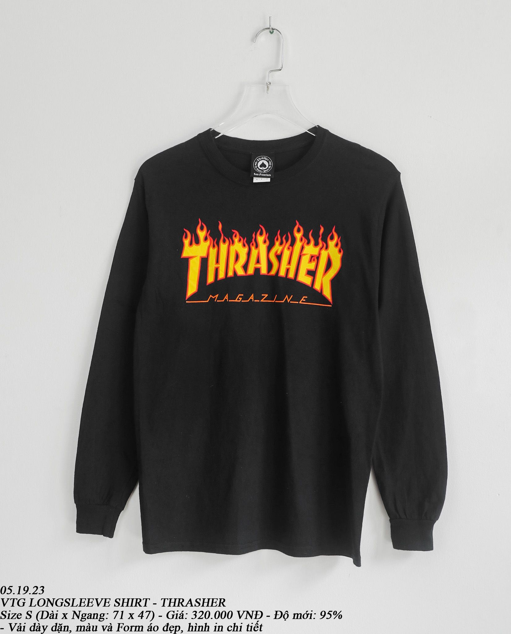 05.19.23 - VTG LONGSLEEVE SHIRT - THRASHER
