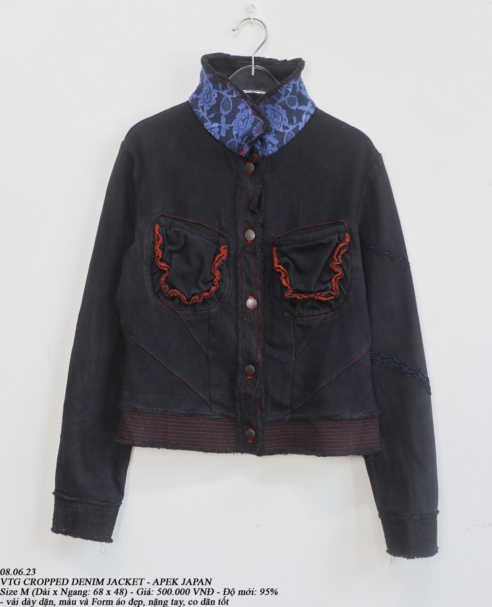08.06.23 - VTG CROPPED DENIM JACKET - APEK JAPAN