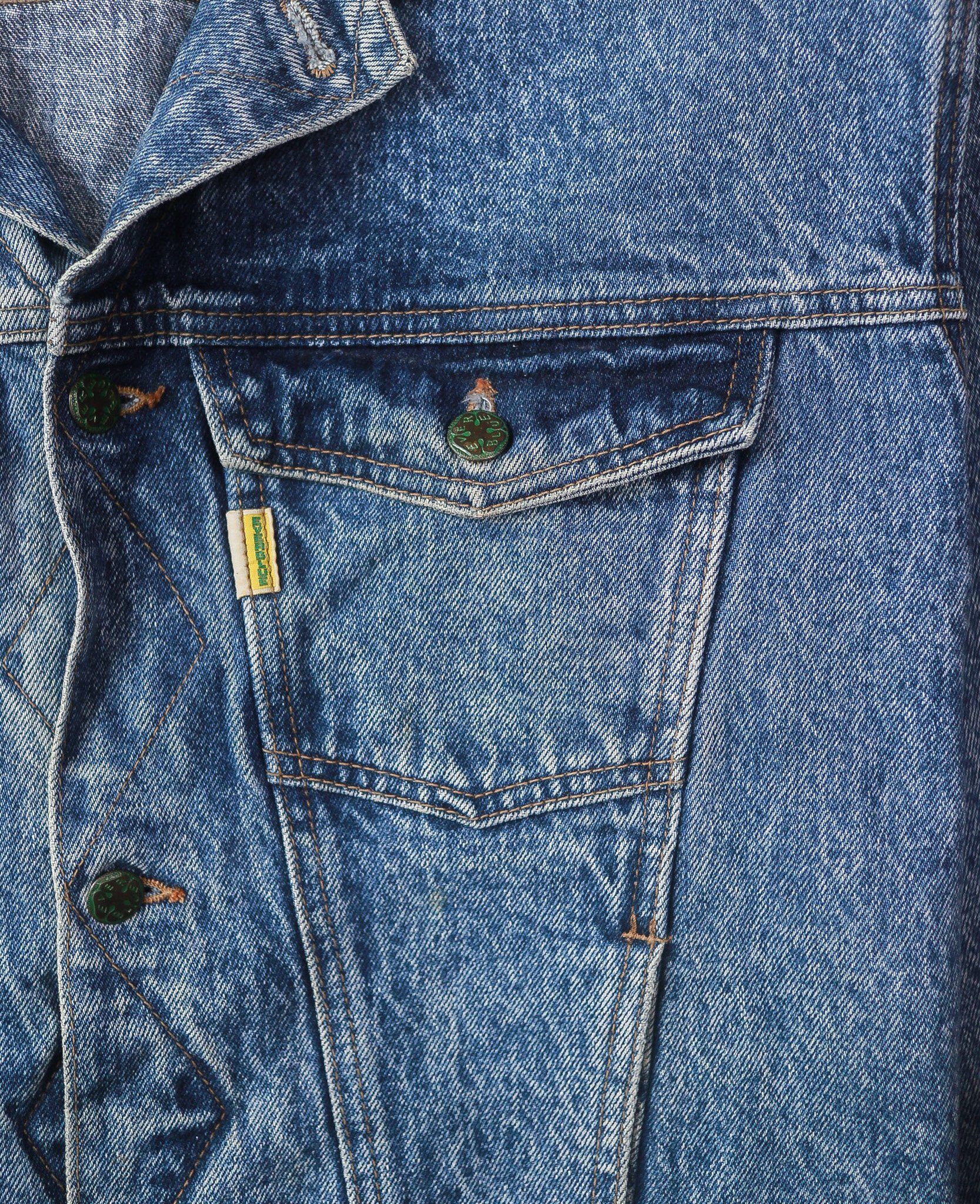 07.10.24 - VTG CROPPED BOXY DENIM JACKET - EVERBLUE 90s
