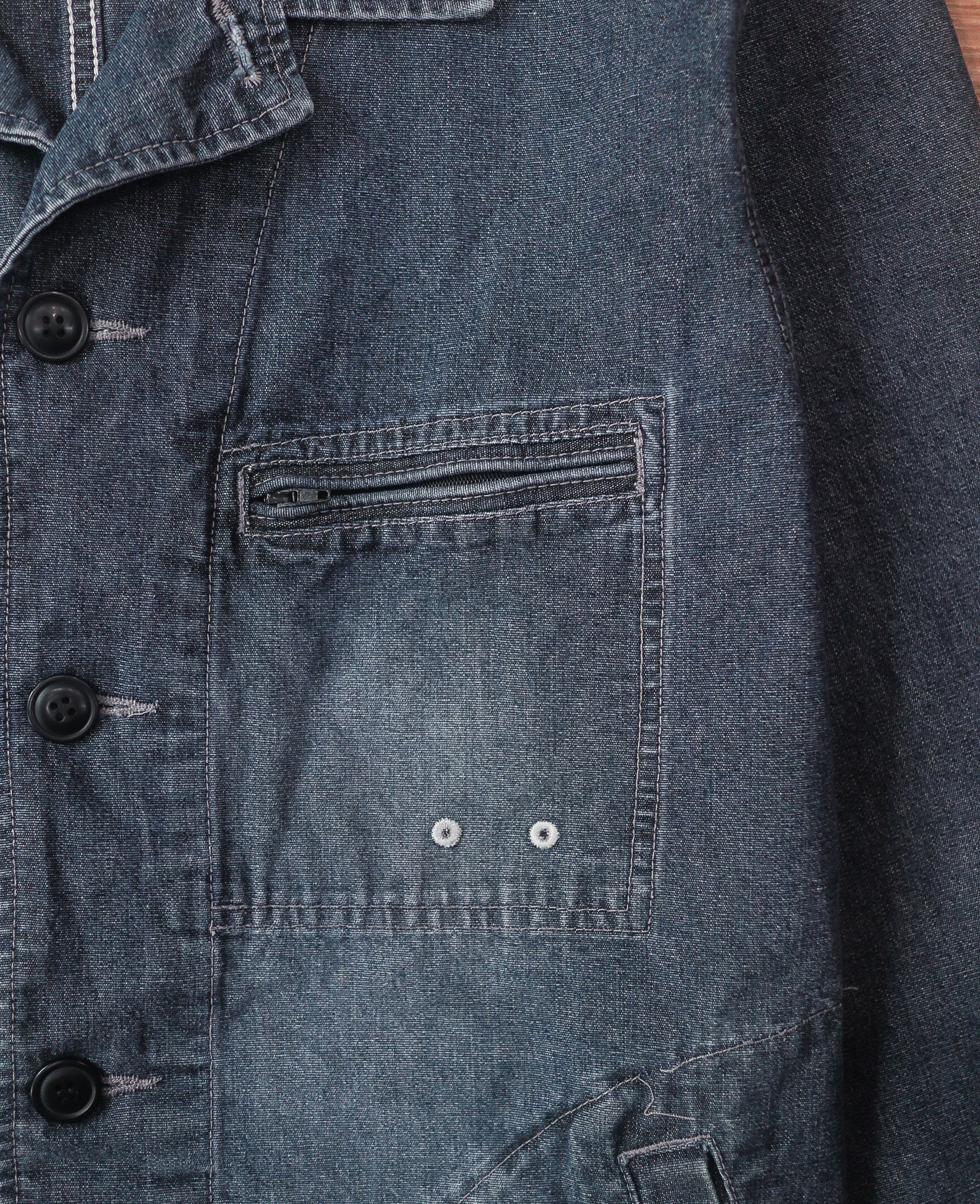 07.10.24 - VTG BLAZER DENIM JACKET - DOG HOUSE