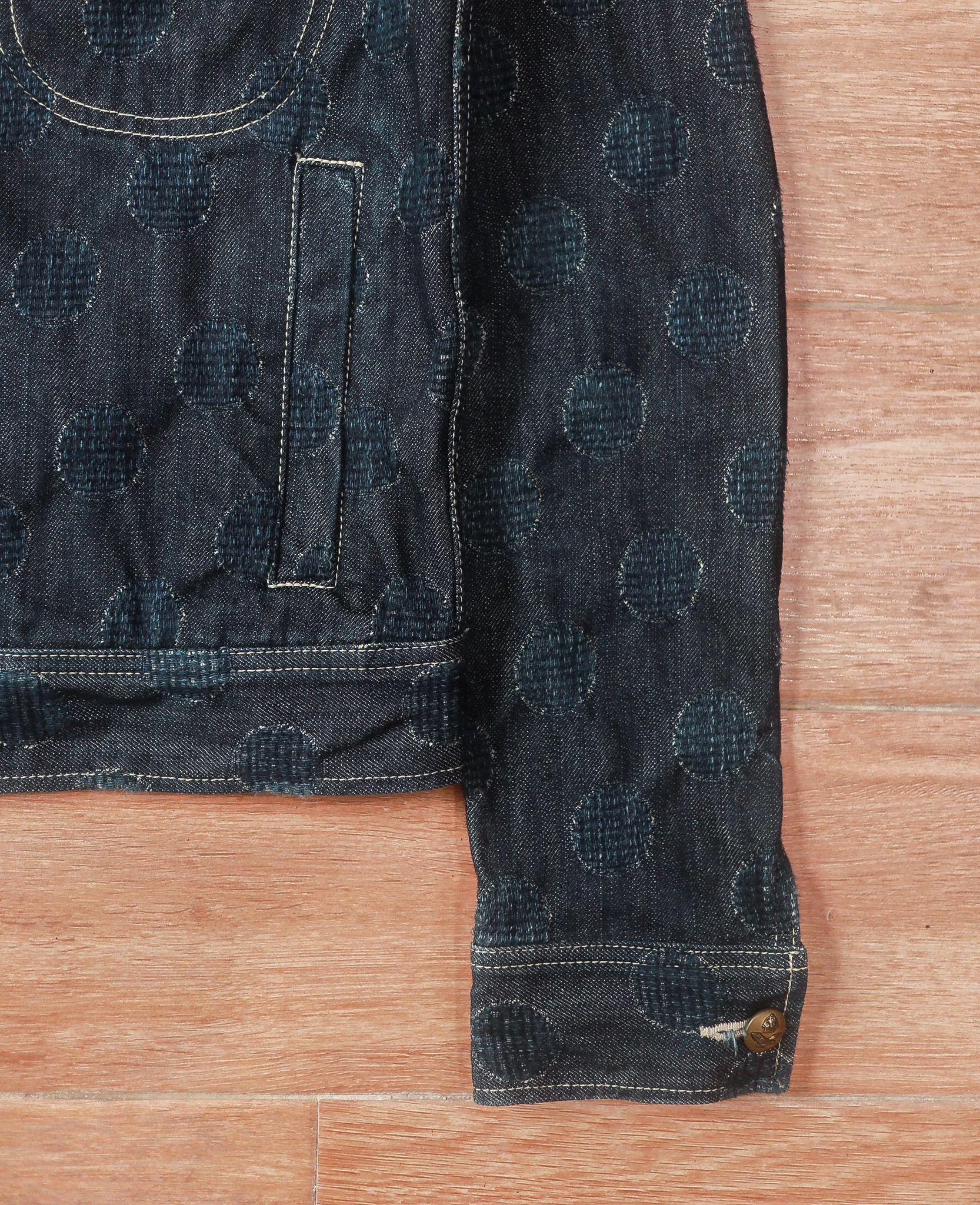 07.14.24 - VTG CROPPED DENIM BIKER JACKET - EDUCATION FROM YOUNG MACHINES