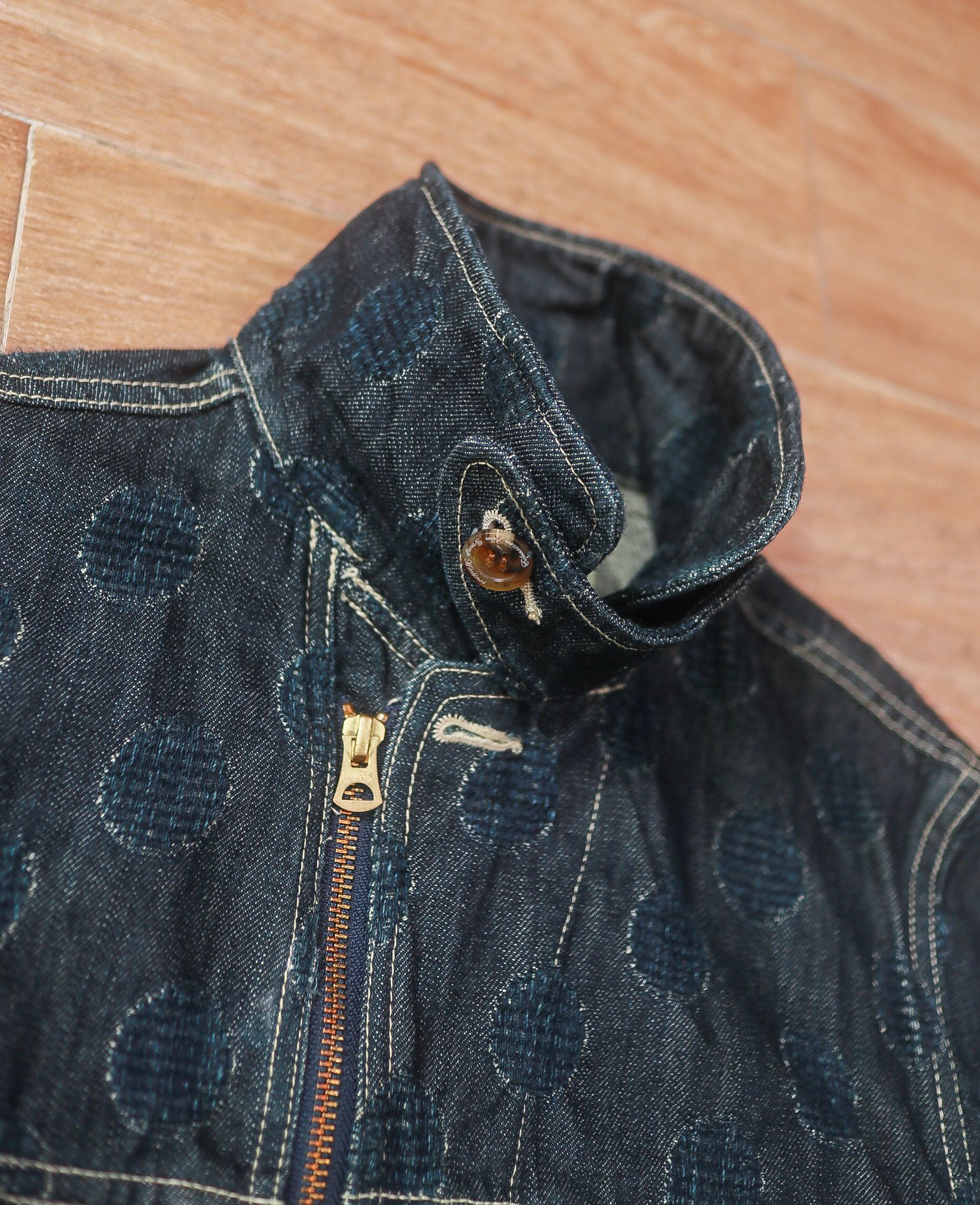 07.14.24 - VTG CROPPED DENIM BIKER JACKET - EDUCATION FROM YOUNG MACHINES