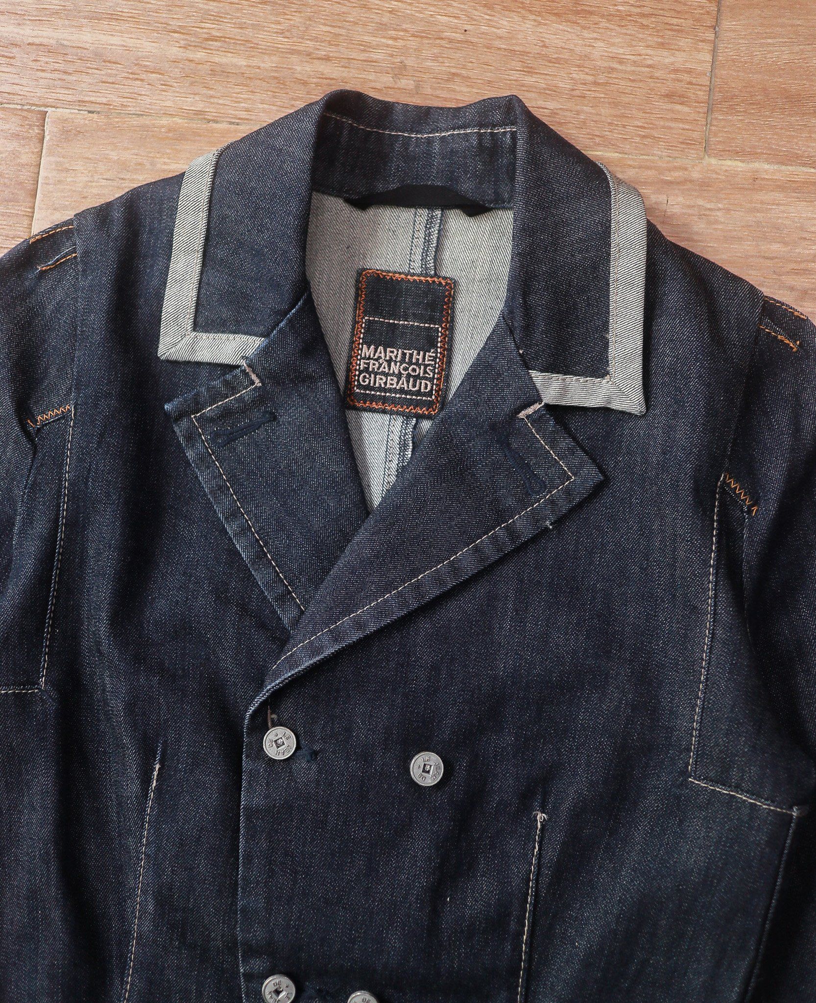 07.14.24 - VTG CROPPED BLAZER DENIM JACKET - MARITHÉ FRANCOIS GIRBAUD