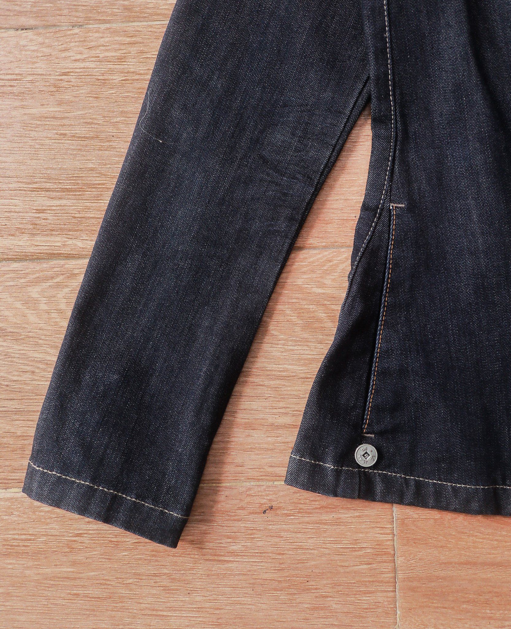 07.14.24 - VTG CROPPED BLAZER DENIM JACKET - MARITHÉ FRANCOIS GIRBAUD