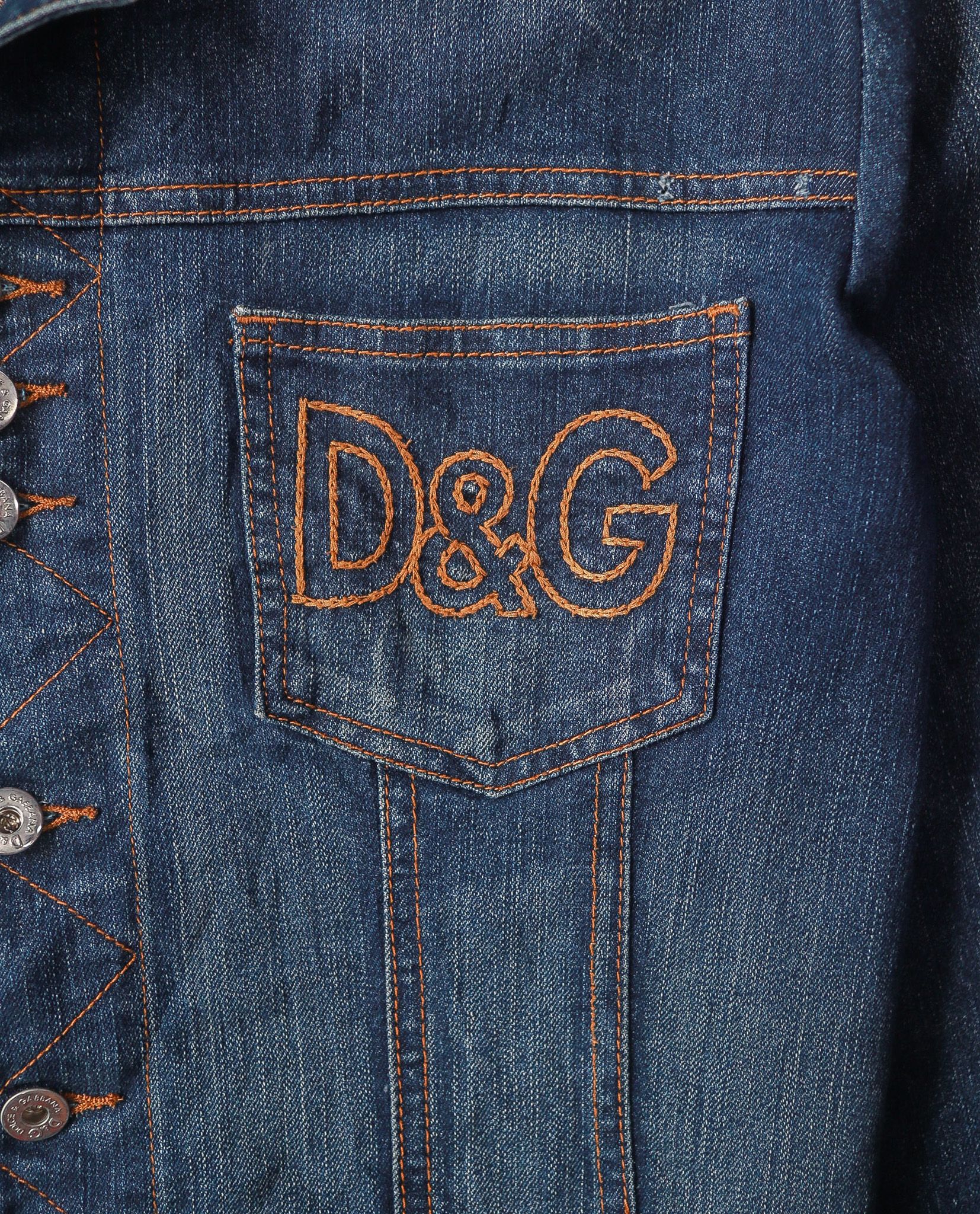 07.14.24 - VTG CROPPED DENIM JACKET - DOLCE & GABBANA