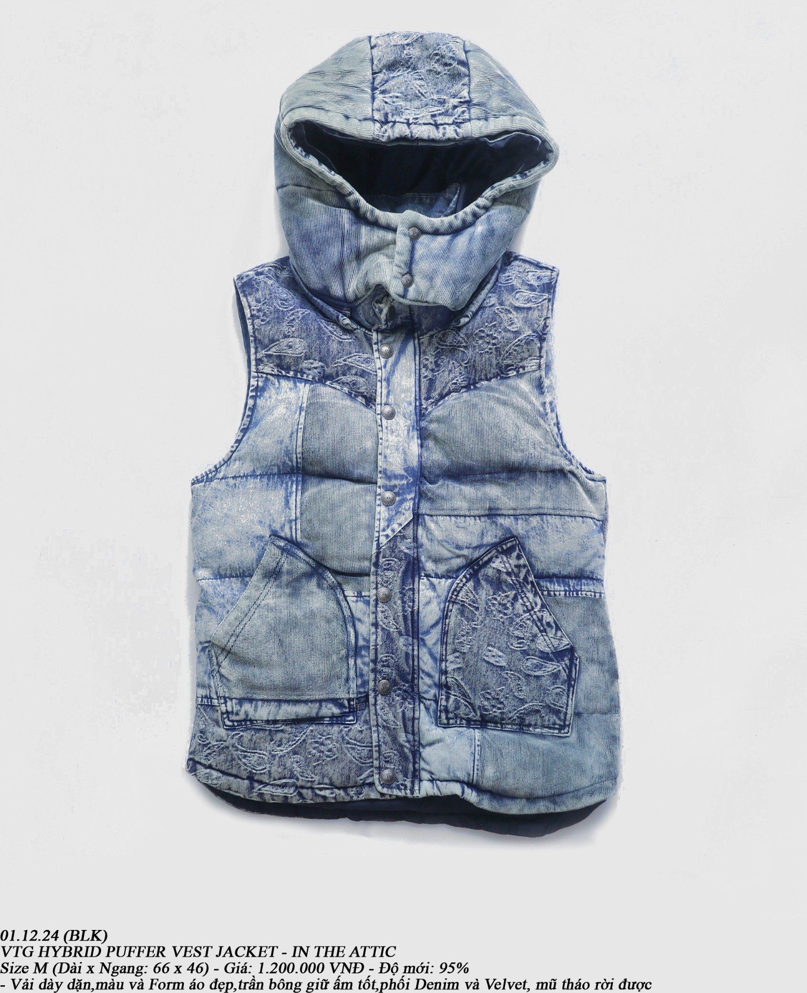 01.12.24 - VTG HYBRID PUFFER VEST JACKET - IN THE ATTIC