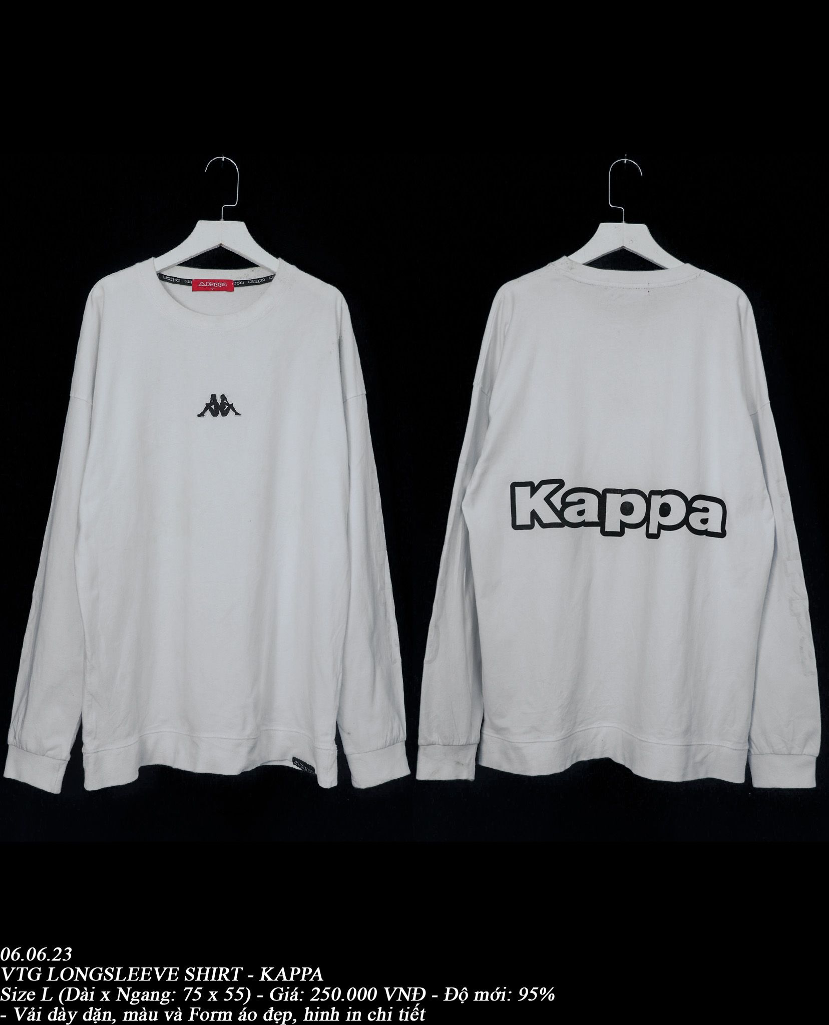 06.06.23 - VTG LONGSLEEVE SHIRT - KAPPA