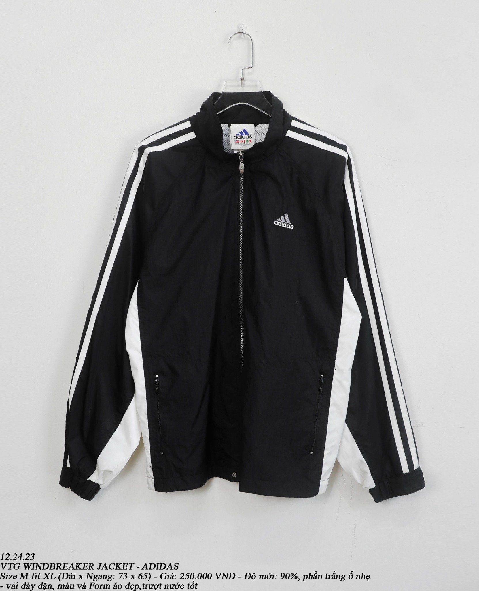 12.24.23 - VTG WINDBREAKER JACKET - ADIDAS
