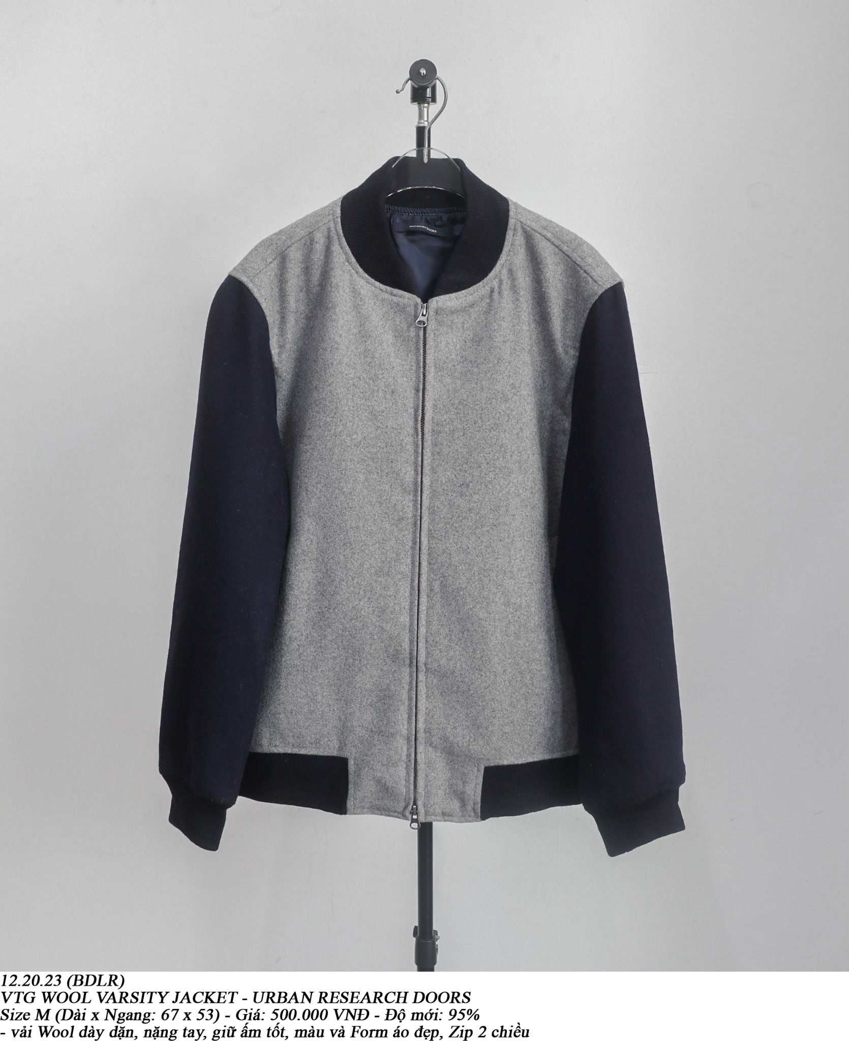 12.20.23 - VTG WOOL VARSITY JACKET - URBAN RESEARCH DOORS