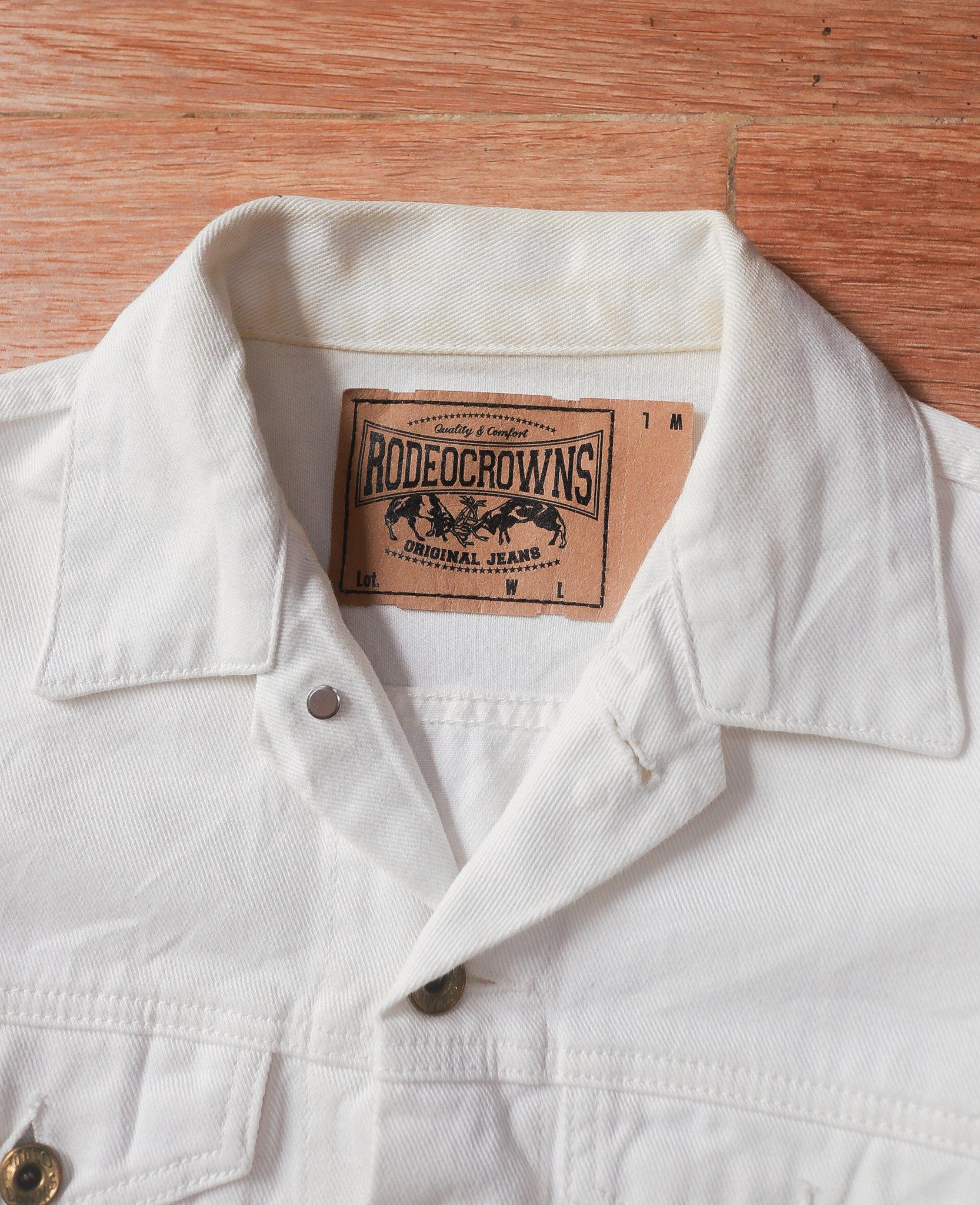 07.14.24 - VTG CROPPED DENIM JACKET - RODEO CROWNS