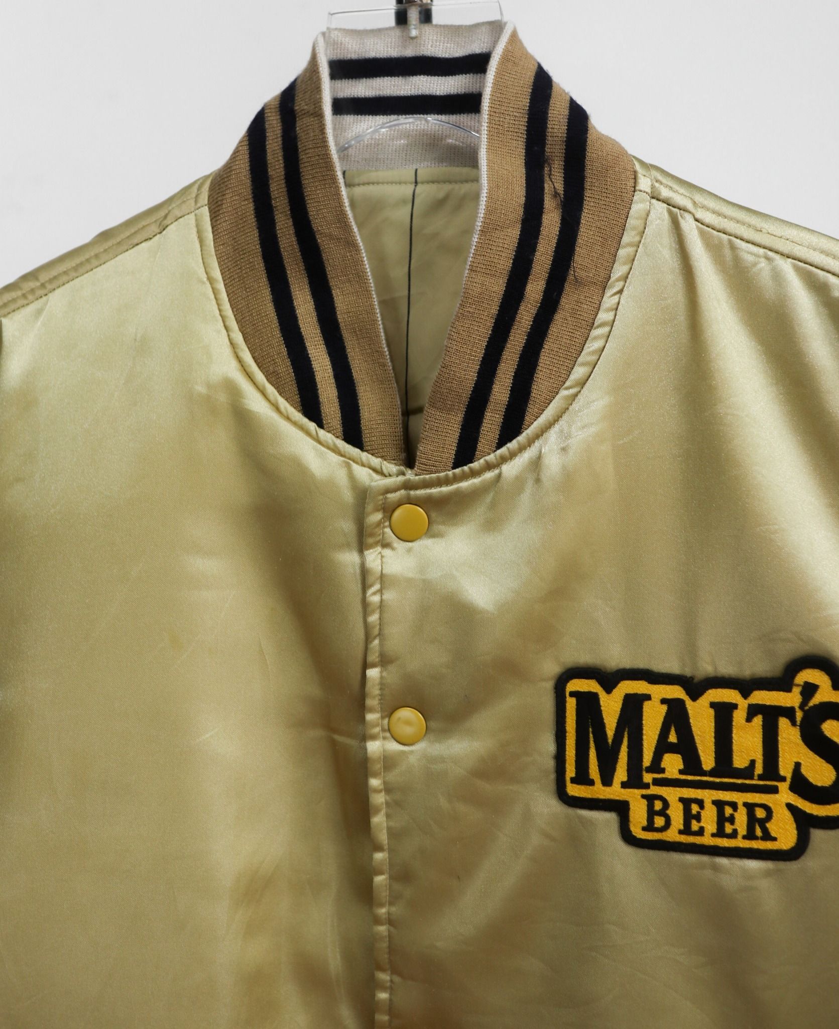 12.20.23 - VTG REVERSIBLE BASEBALL JACKET - MALT'S BEER