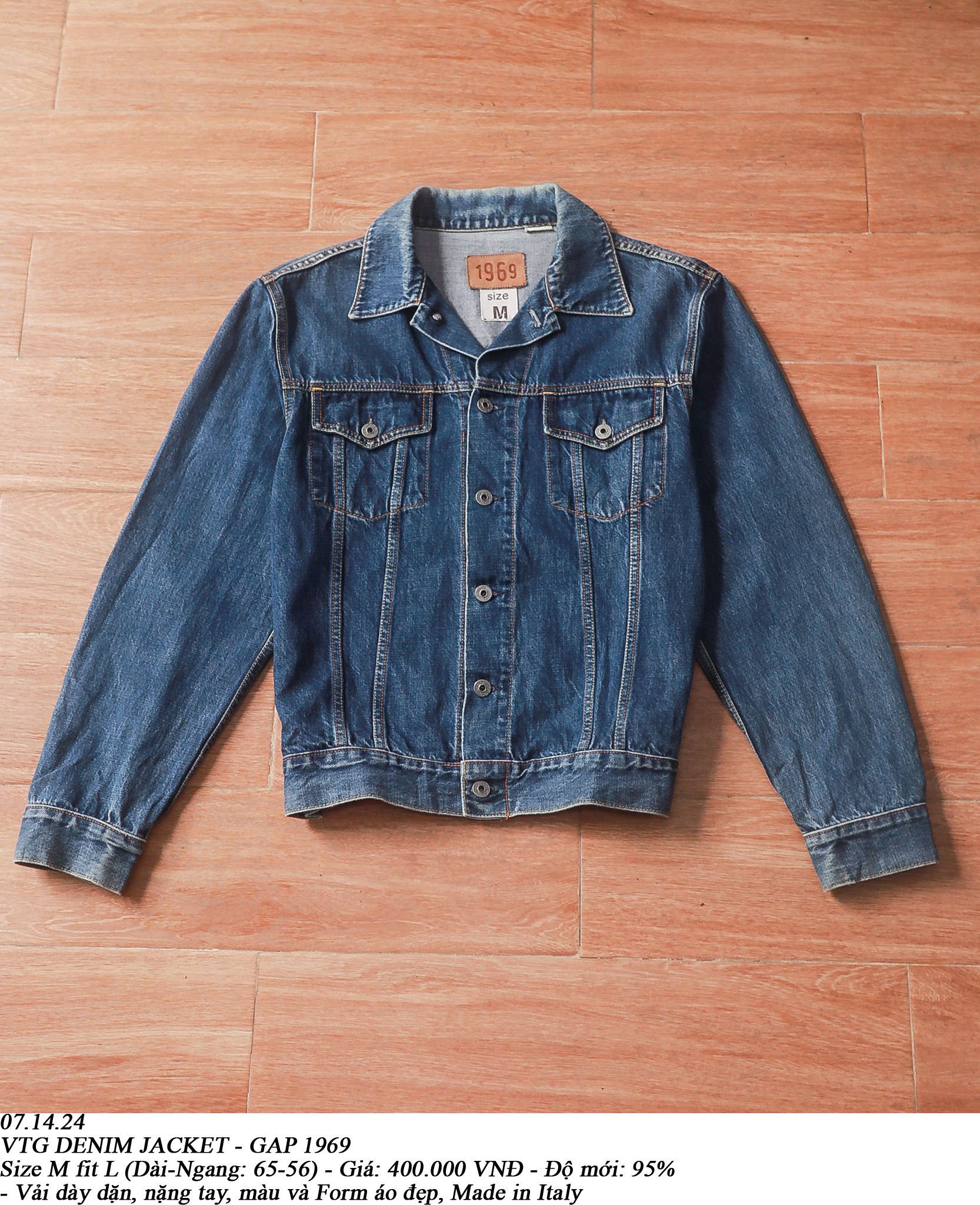 07.14.24 - VTG DENIM JACKET - GAP 1969