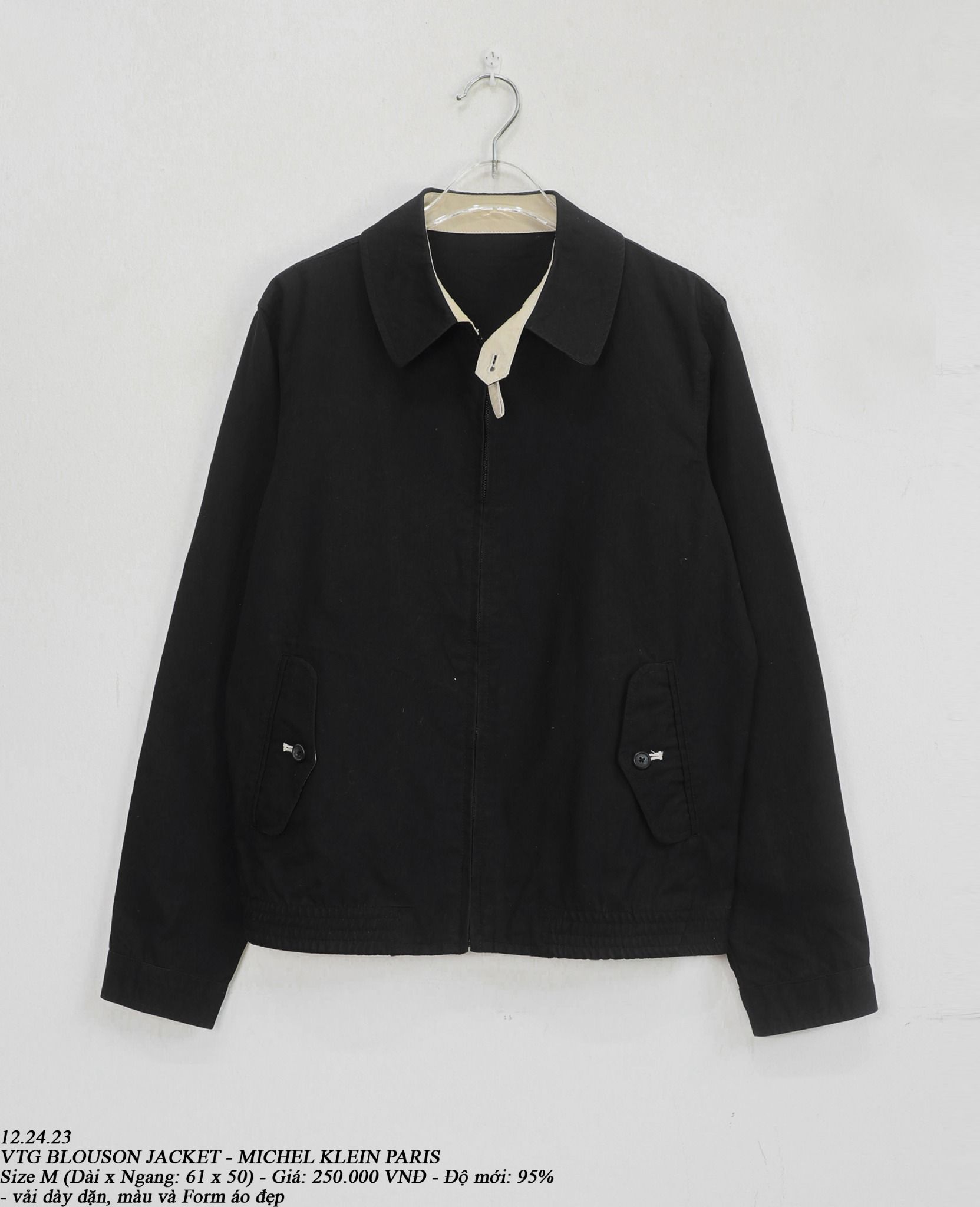 12.24.23 - VTG BLOUSON JACKET - MICHEL KLEIN PARIS