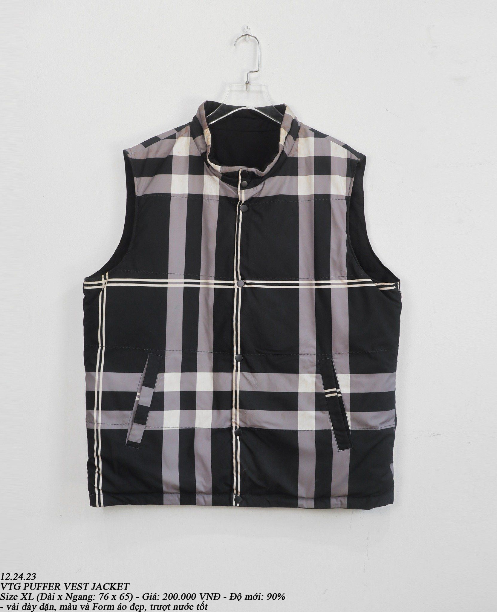 12.24.23 - VTG PUFFER VEST JACKET