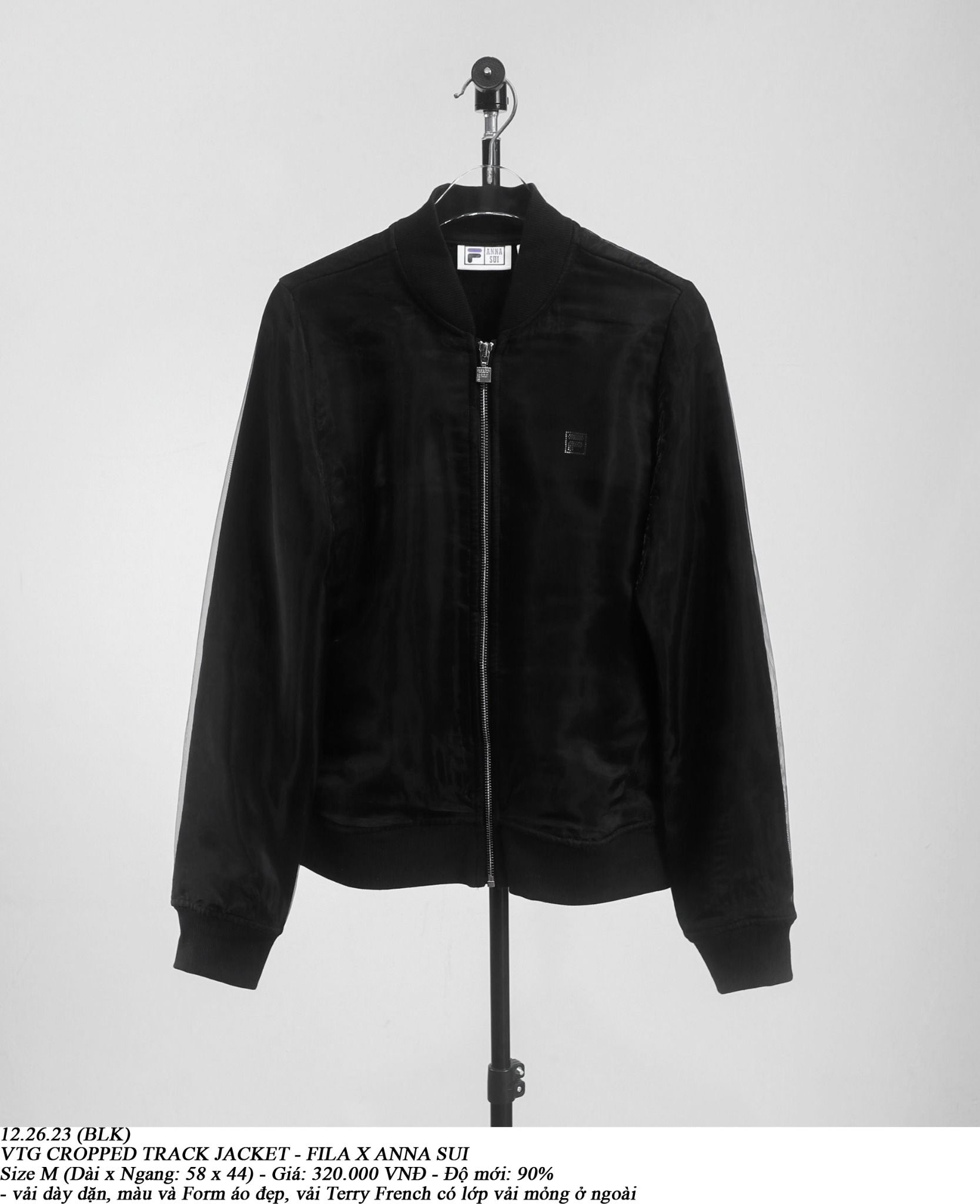12.26.23 - VTG CROPPED TRACK JACKET - FILA x ANNA SUI