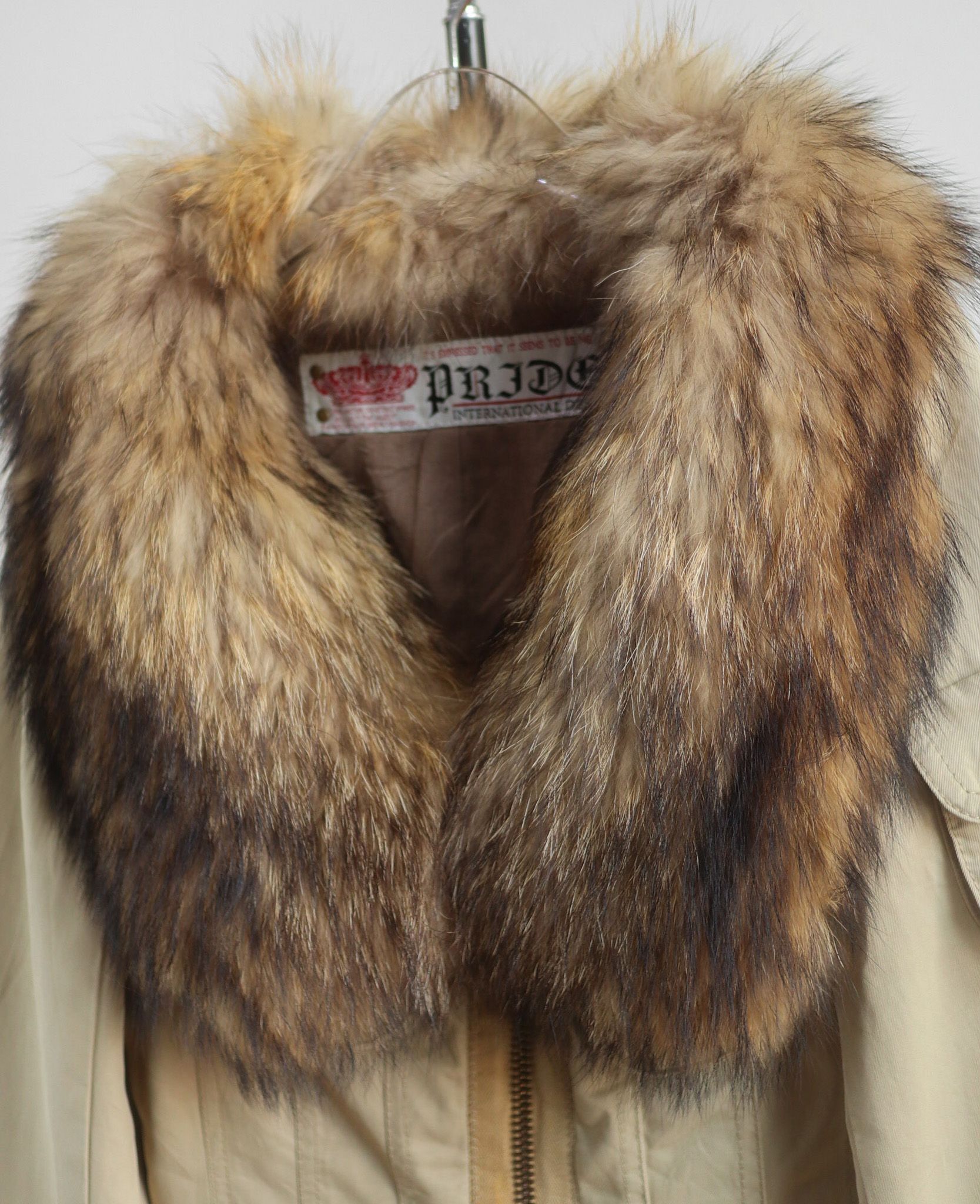 12.26.23 - VTG CROPPED FUR COLLAR BLOUSON JACKET - PRIDE INTERNATIONAL DESIGN