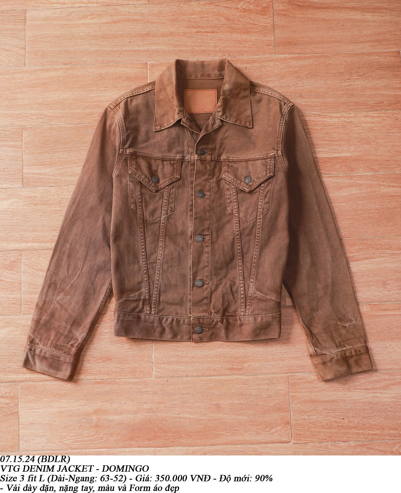 07.15.24 - VTG DENIM JACKET - DOMINGO