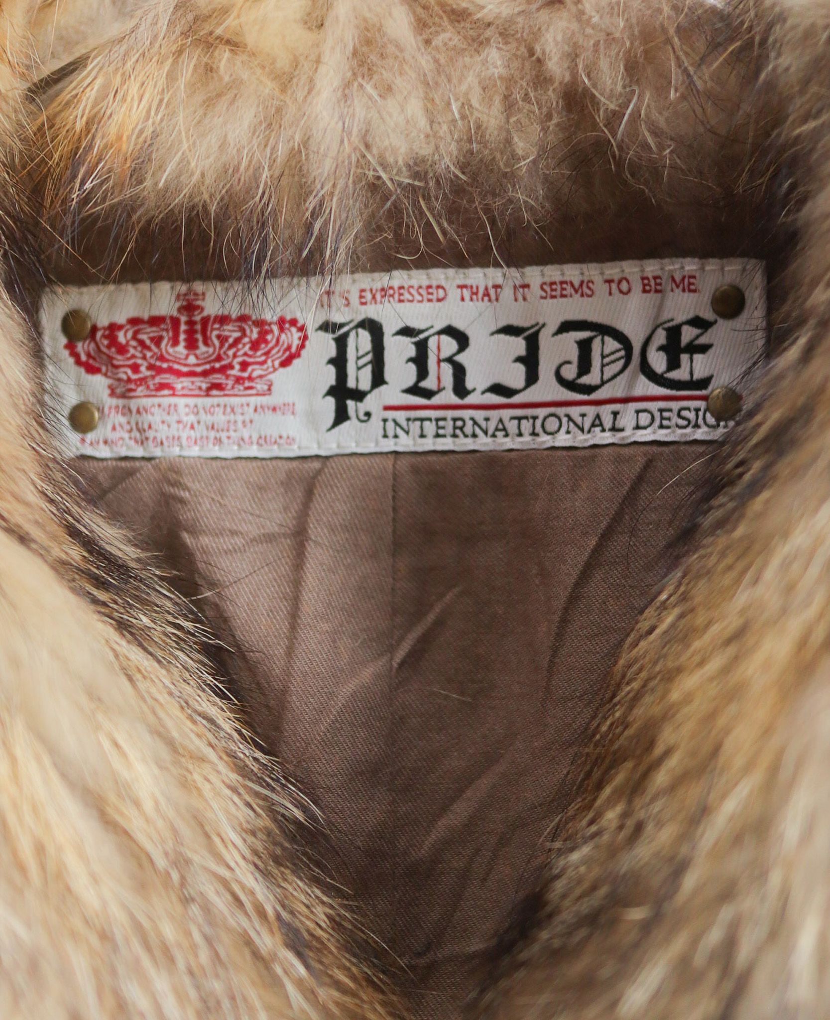 12.26.23 - VTG CROPPED FUR COLLAR BLOUSON JACKET - PRIDE INTERNATIONAL DESIGN