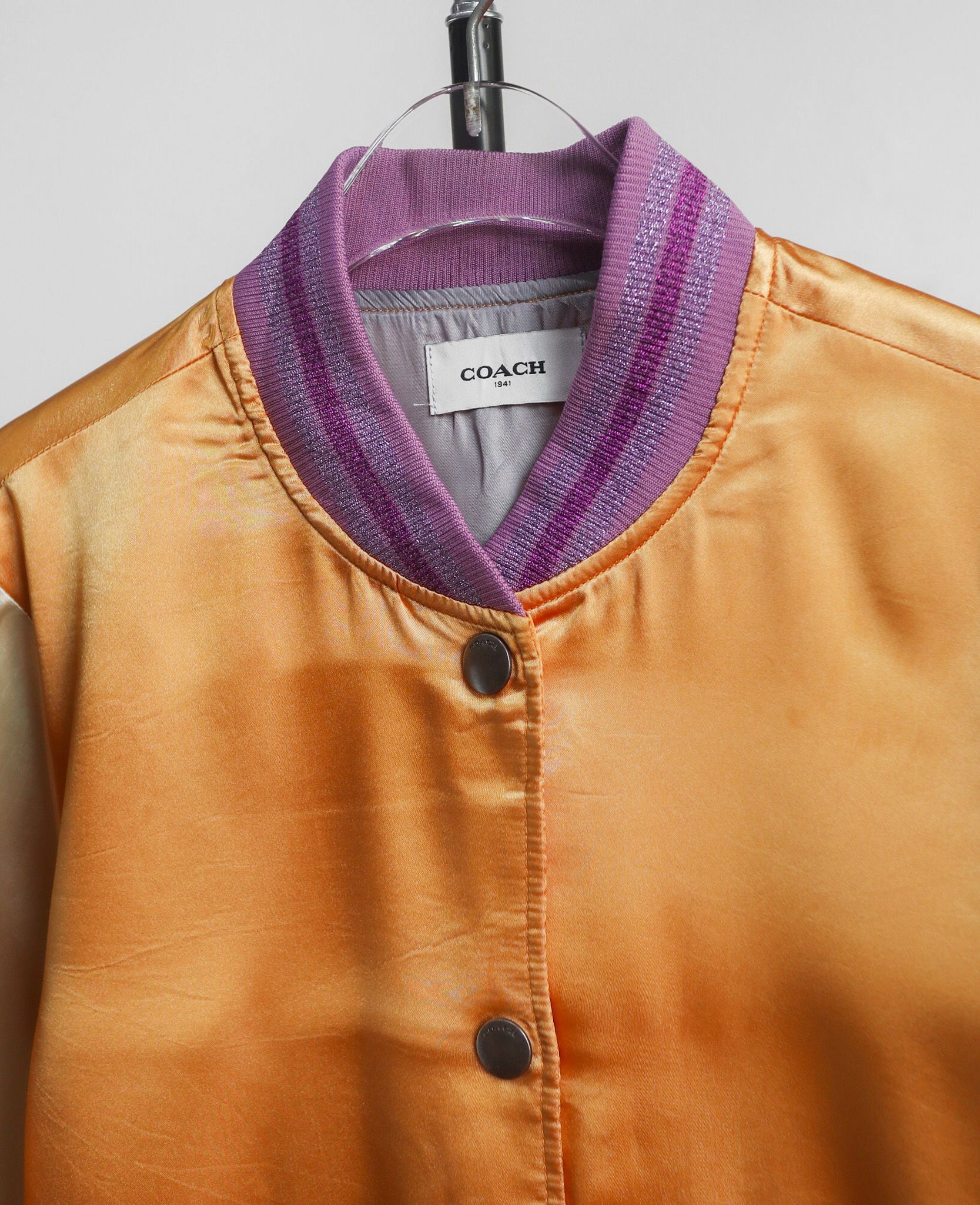 12.26.23 - VTG CROPPED SATIN SUKAJAN JACKET - COACH