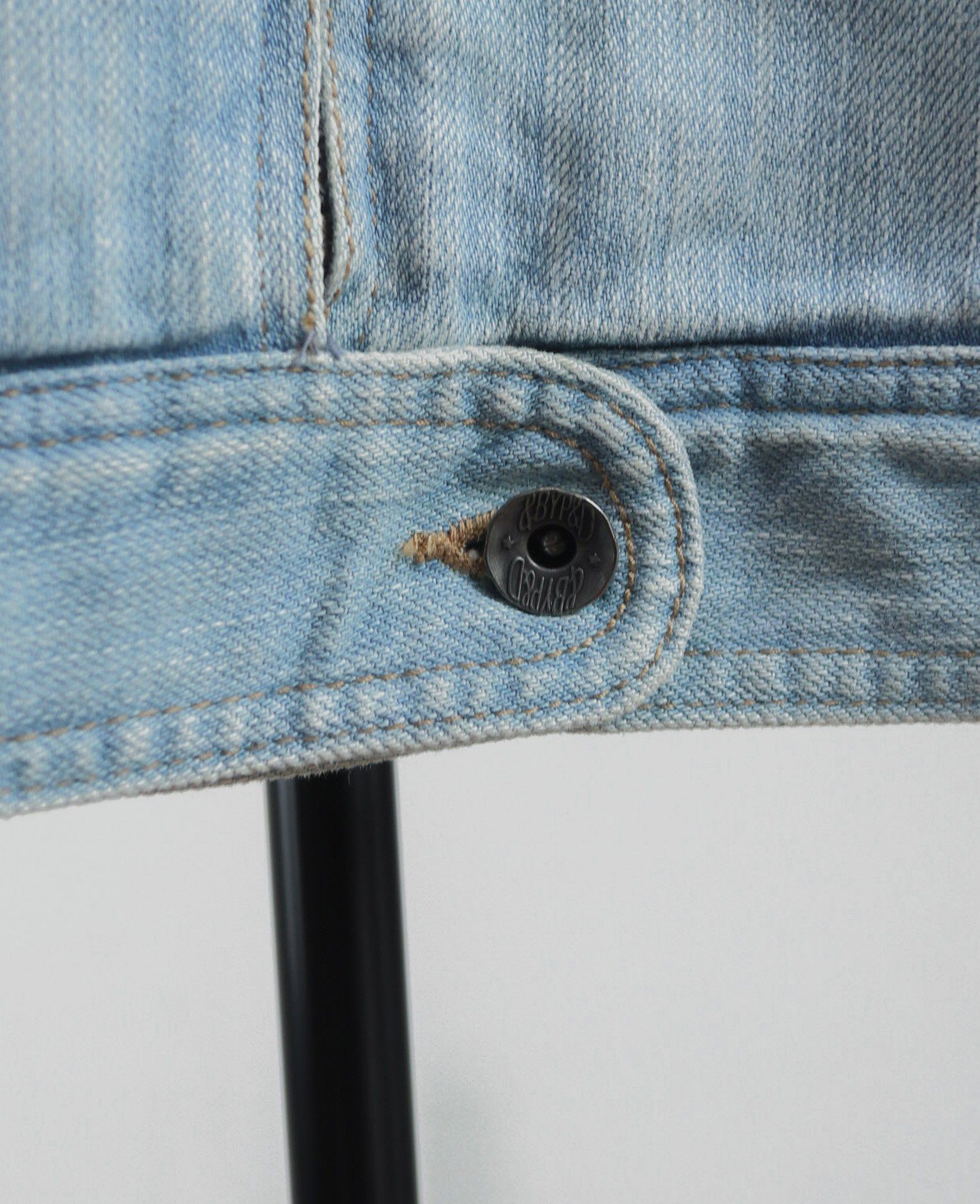 12.26.23 - VTG CROPPED DENIM RACING JACKET - & by P&D