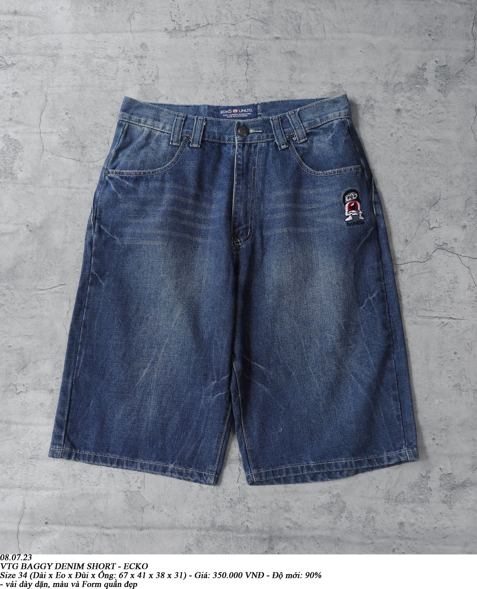 08.07.23 - VTG BAGGY DENIM SHORT - ECKO