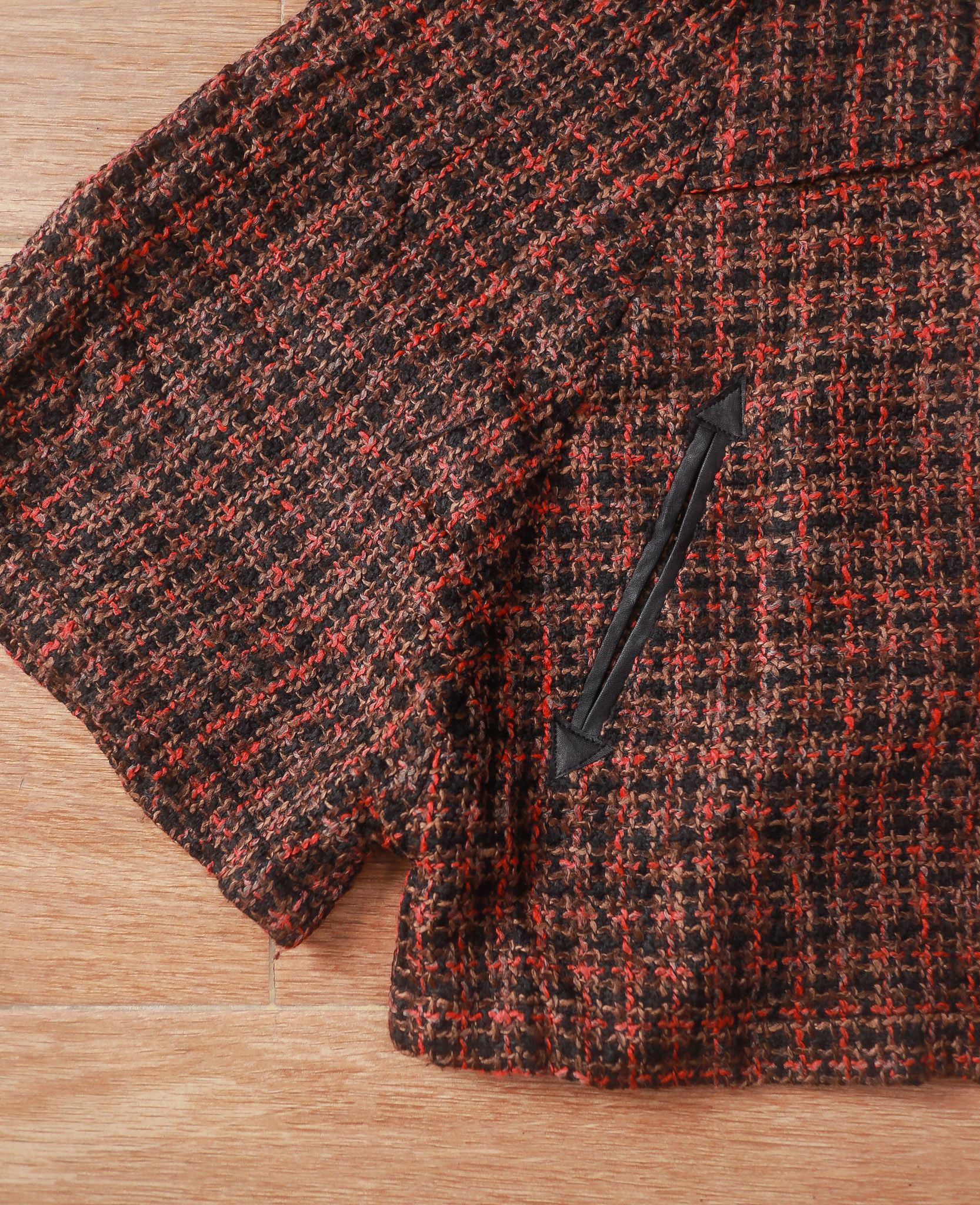 07.17.24 - VTG WOOL PONCHO JACKET - OLIVE DES OLIVE