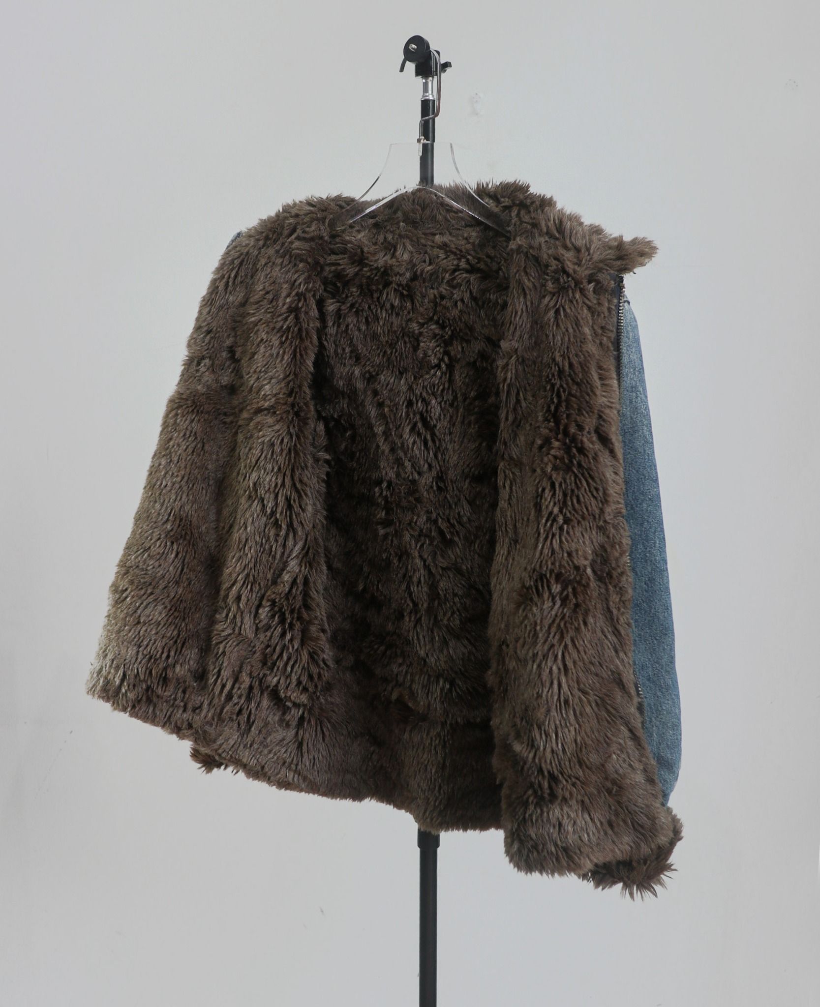 12.26.23 - VTG SHERPA LINED RACING DENIM JACKET - CCC
