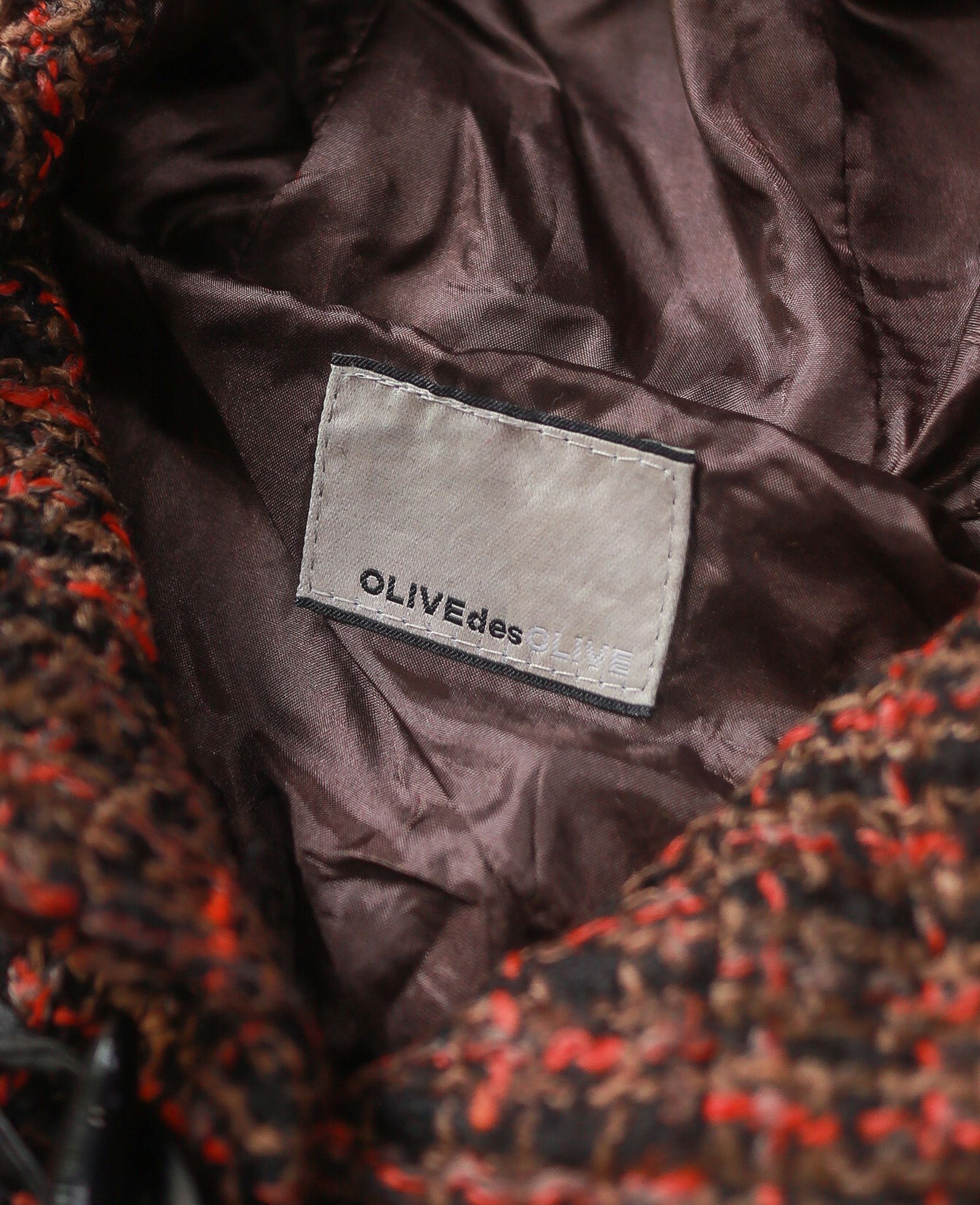 07.17.24 - VTG WOOL PONCHO JACKET - OLIVE DES OLIVE