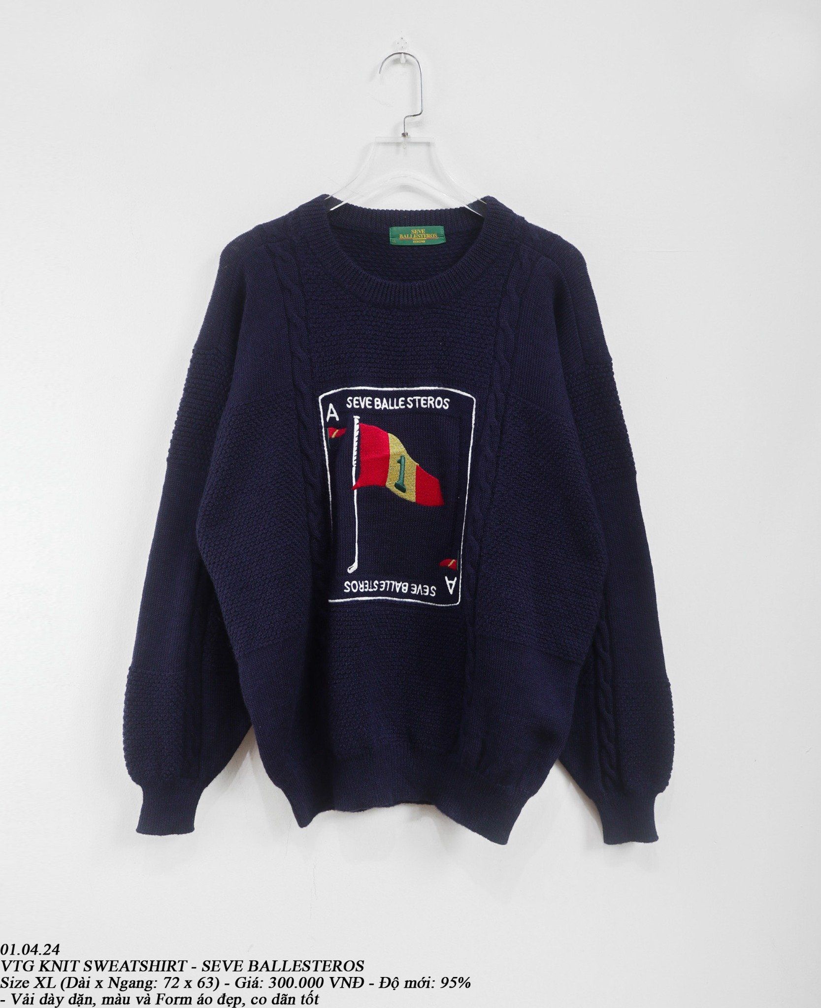 01.04.24 - VTG KNIT SWEATSHIRT - SEVE BALLESTEROS