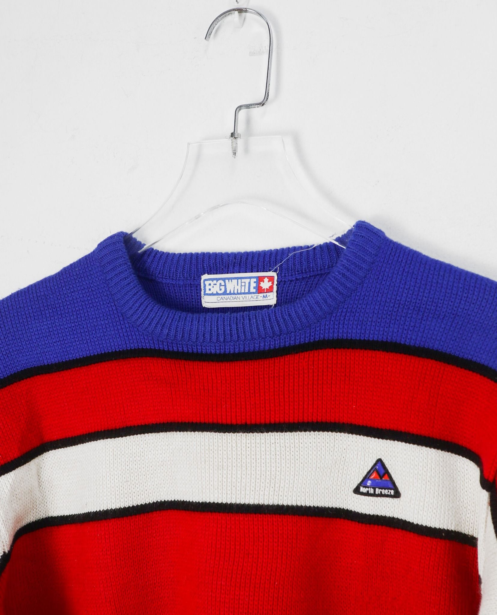 13.12.22 - VTG KNIT SWEATSHIRT - BIG WHITE 90s
