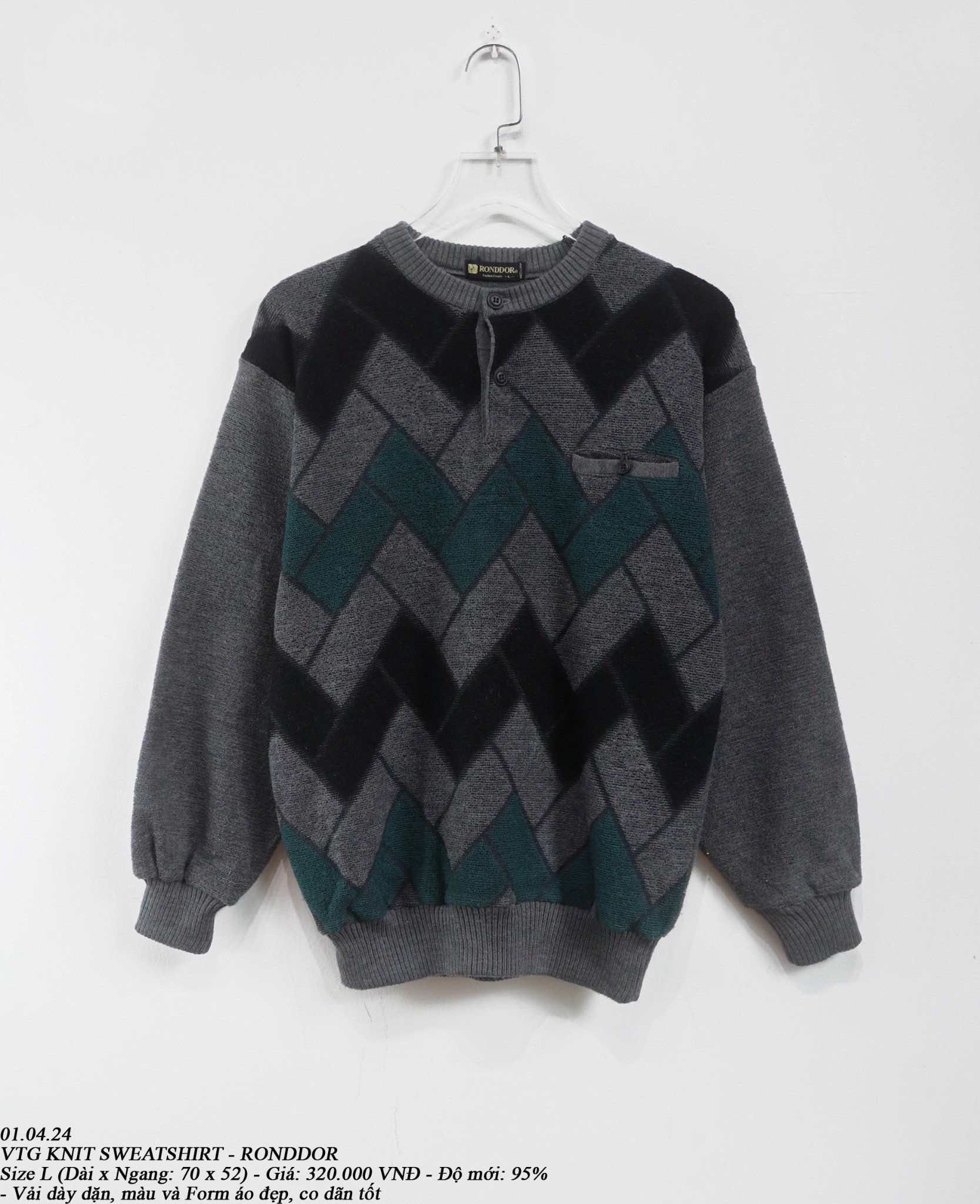 01.04.24 - VTG KNIT SWEATSHIRT - RONDDOR