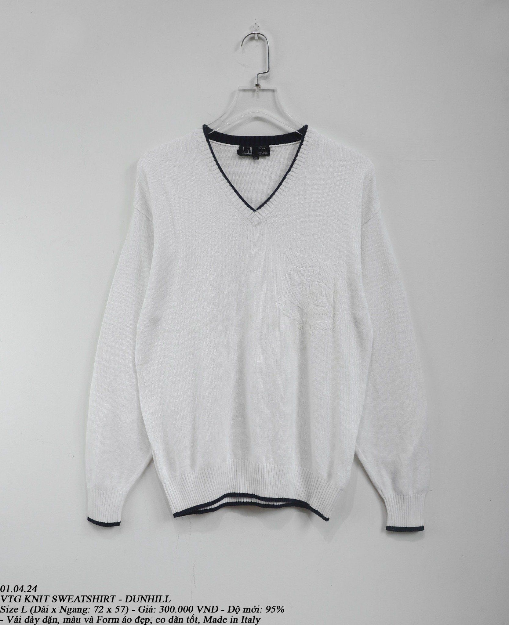 01.04.24 - VTG KNIT SWEATSHIRT - DUNHILL