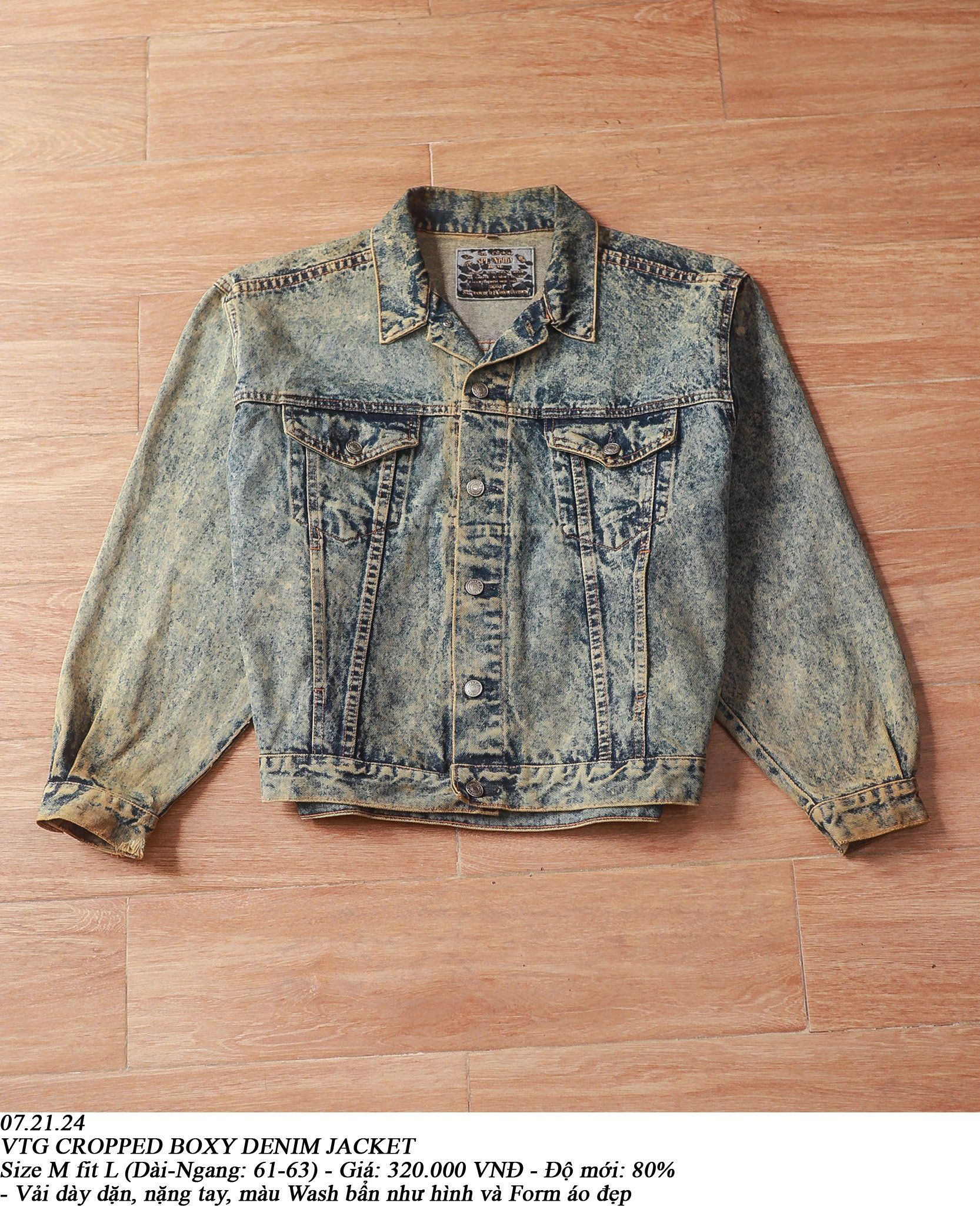 07.21.24 - VTG CROPPED BOXY DENIM JACKET