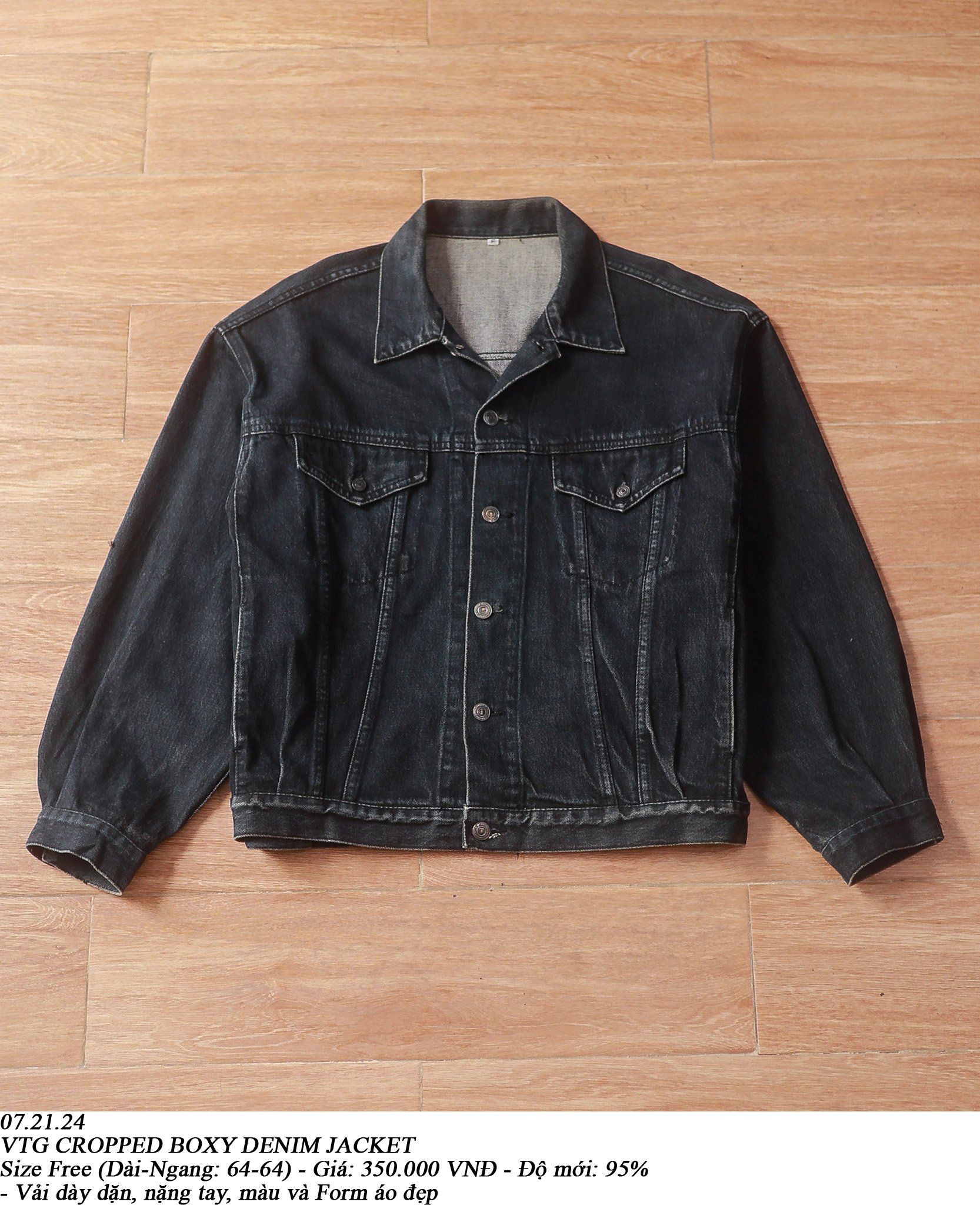 07.21.24 - VTG CROPPED BOXY DENIM JACKET