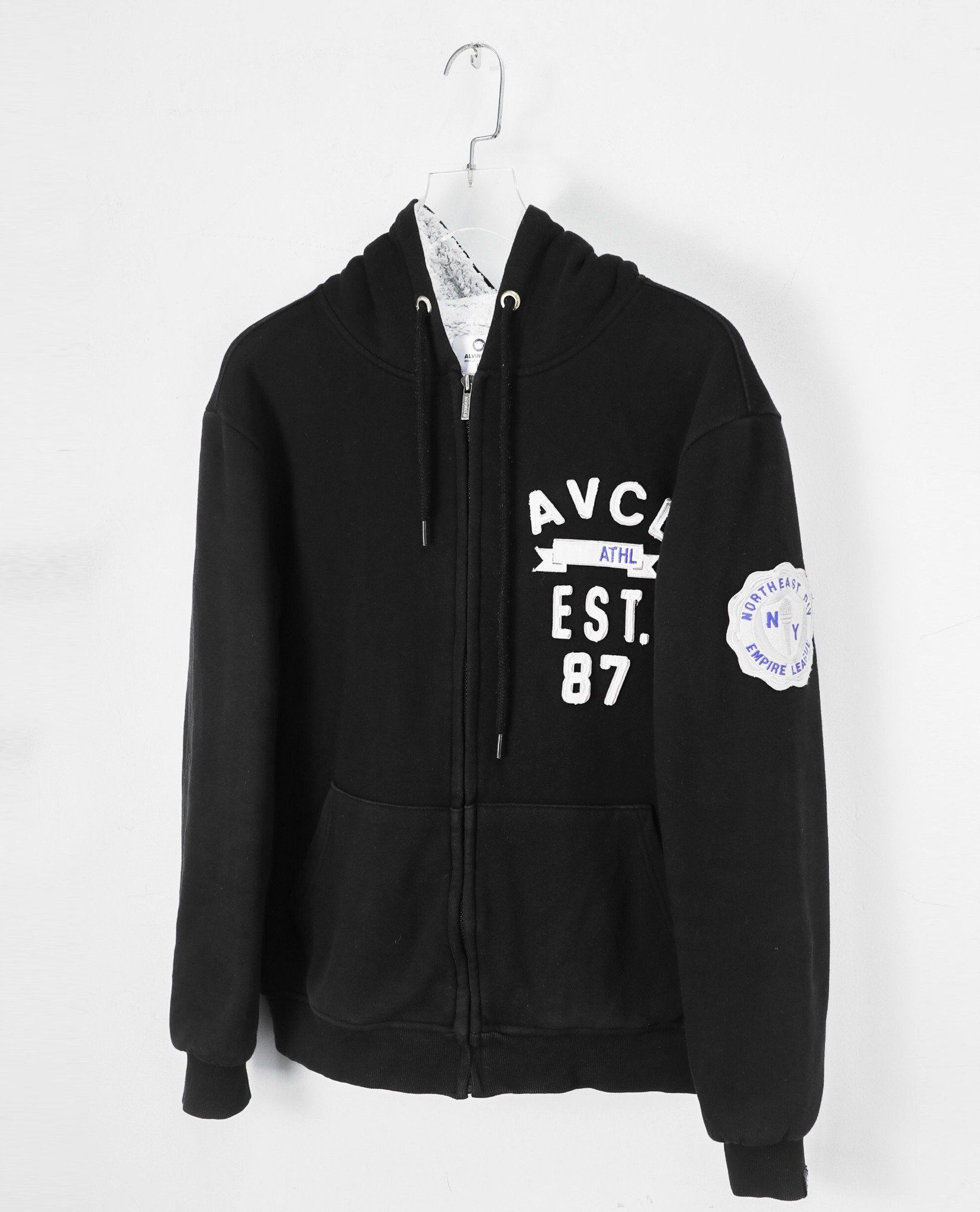 12.15.22 - VTG FLEECE LINED ZIP UP HOODIE - ALVINCLO