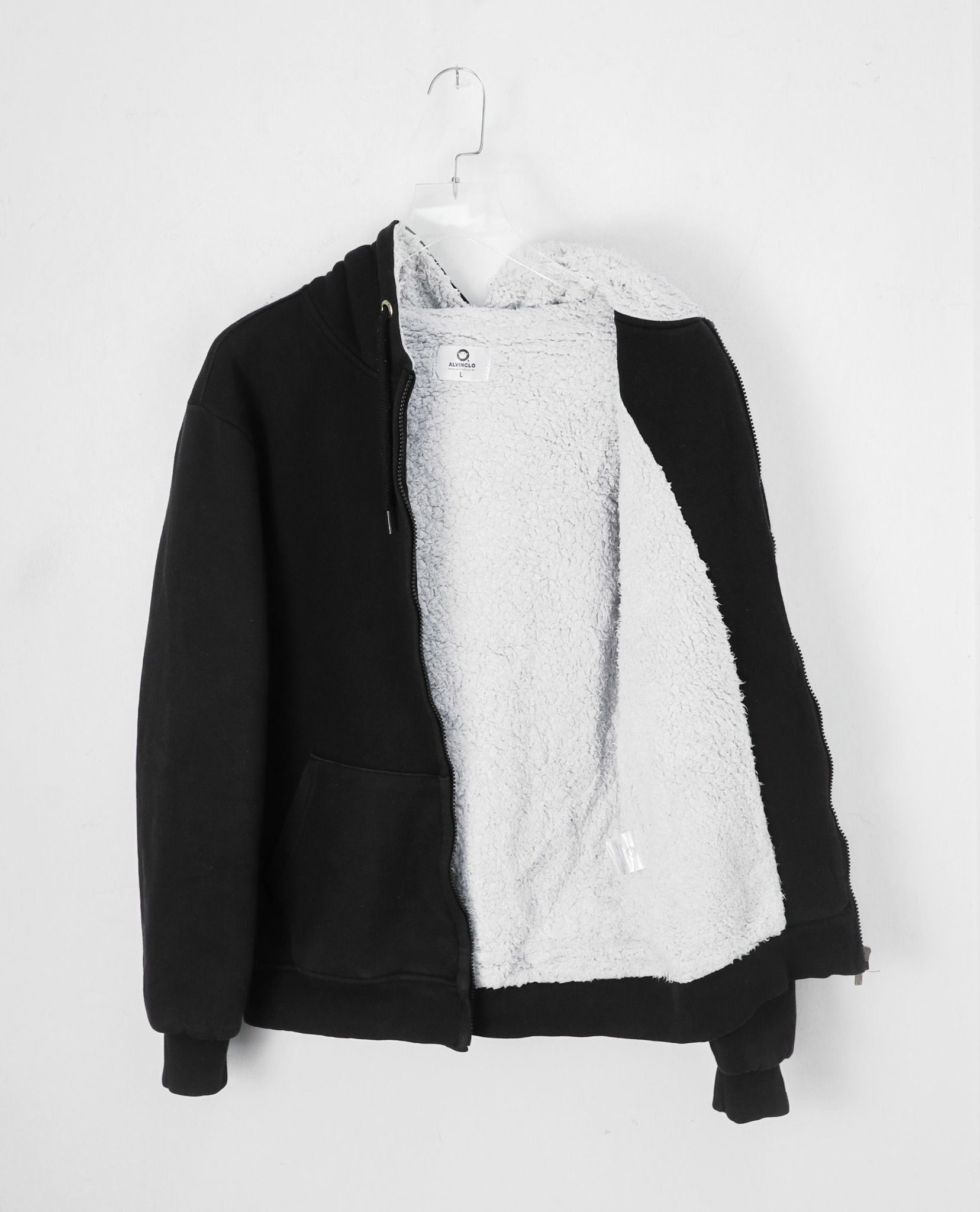 12.15.22 - VTG FLEECE LINED ZIP UP HOODIE - ALVINCLO