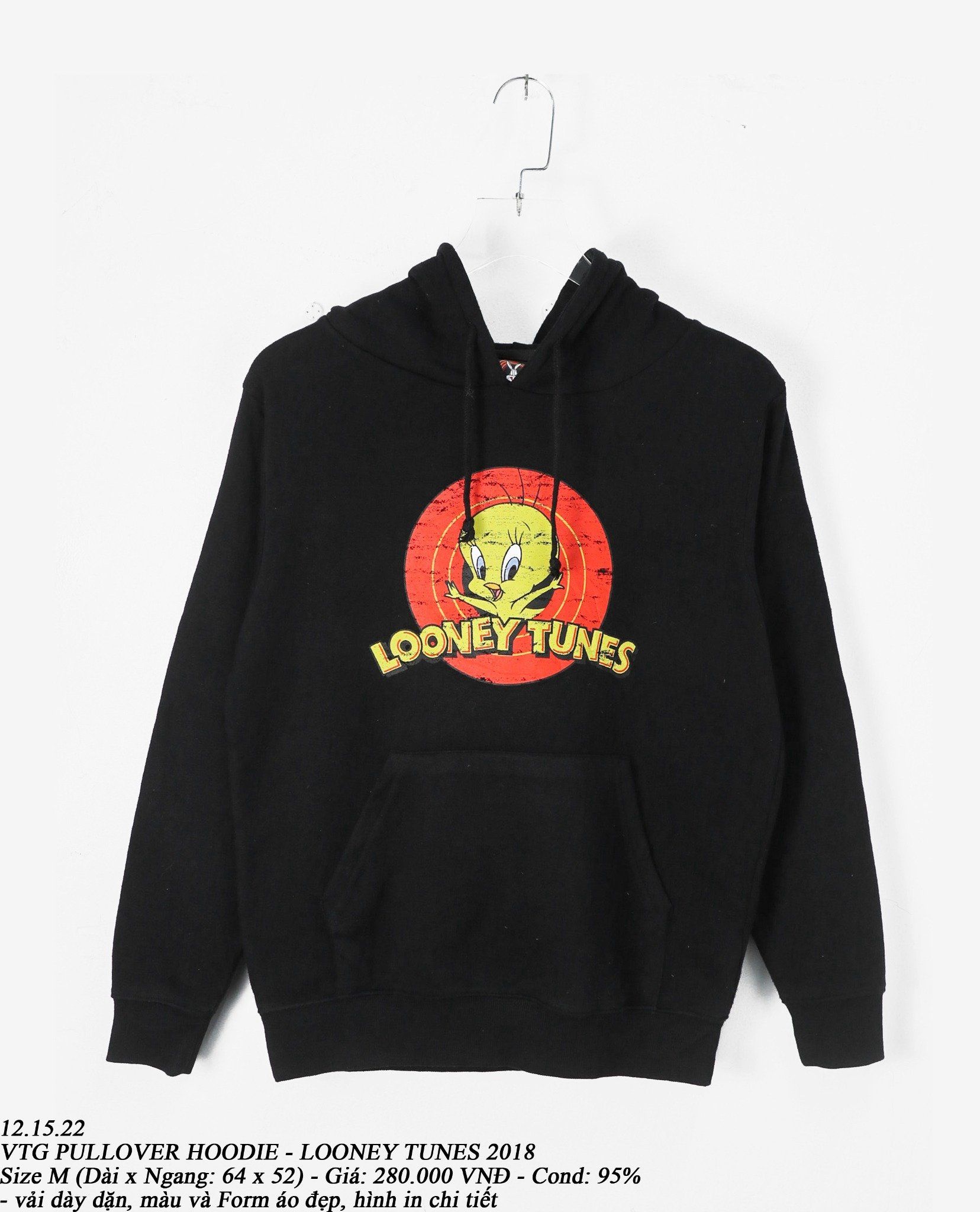 12.15.22 - VTG PULLOVER HOODIE - LOONEY TUNES 2018