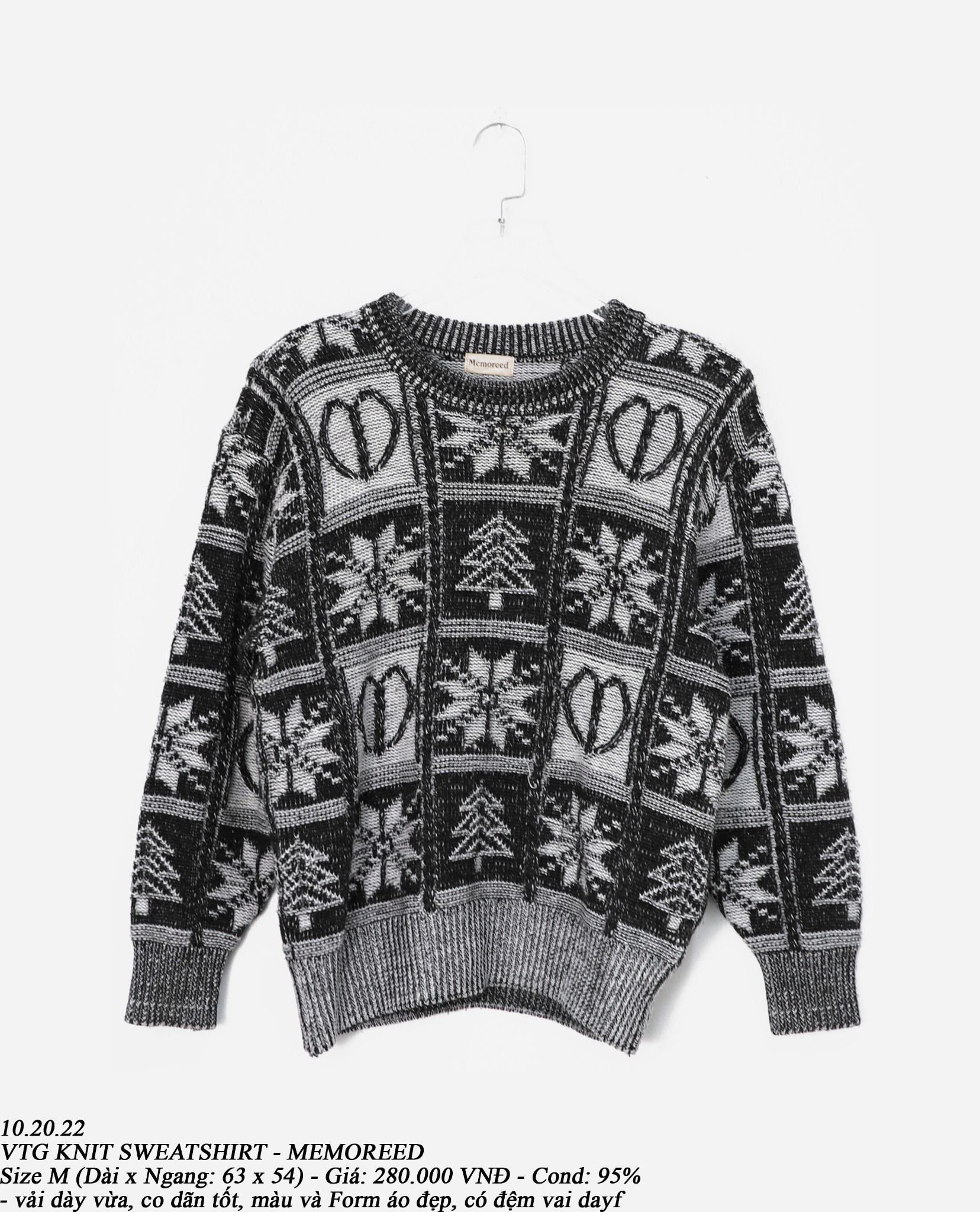10.20.22 - VTG KNIT SWEATSHIRT - MEMOREED