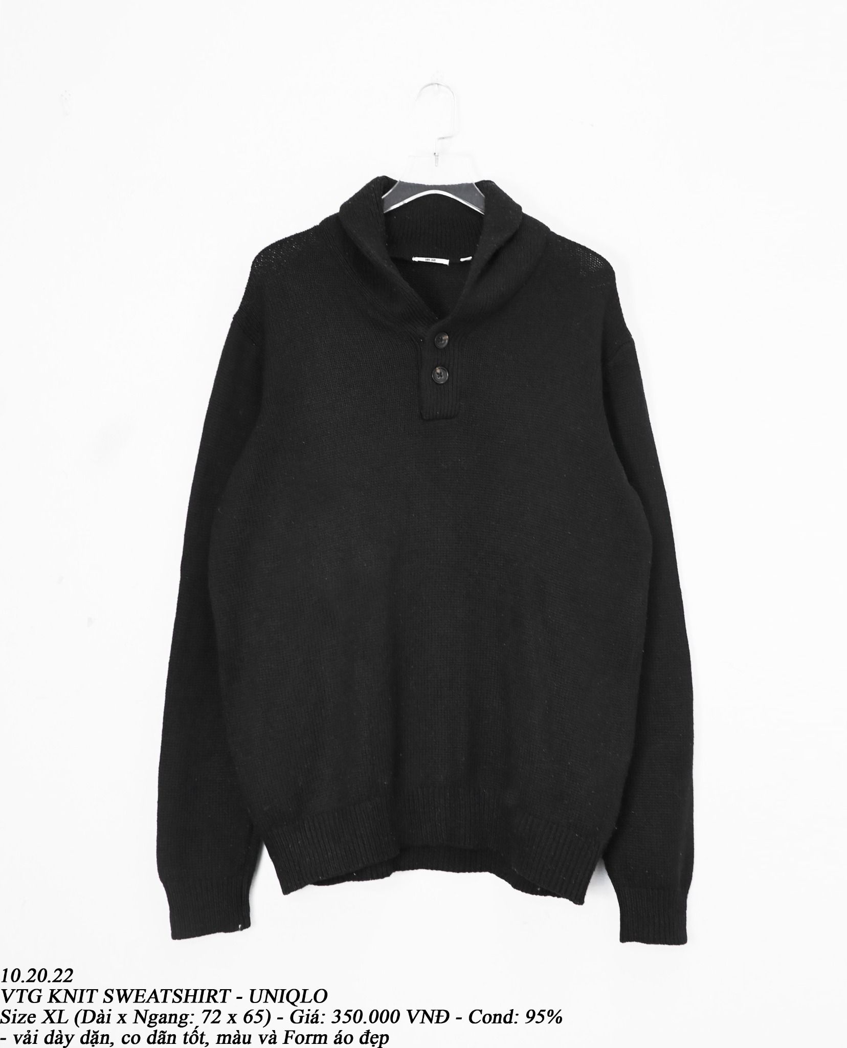 10.20.22 - VTG KNIT SWEATSHIRT - UNIQLO